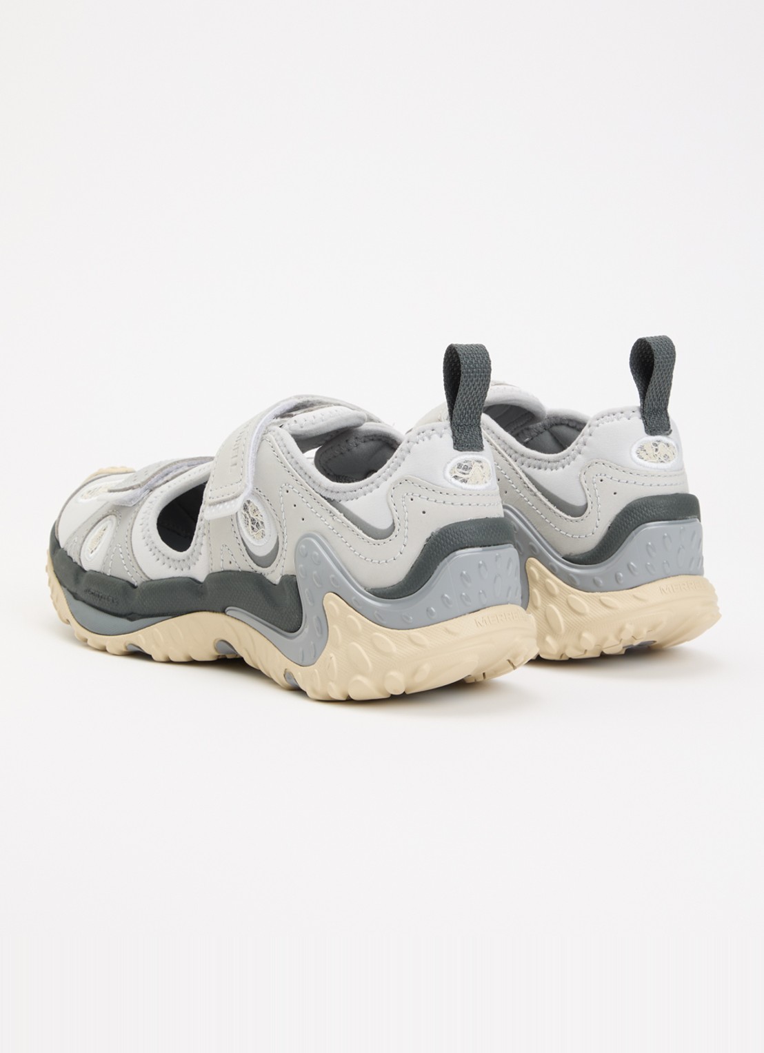 Merrell Cham Redux Sieve sneaker met leren details - achterkant 5 grijs