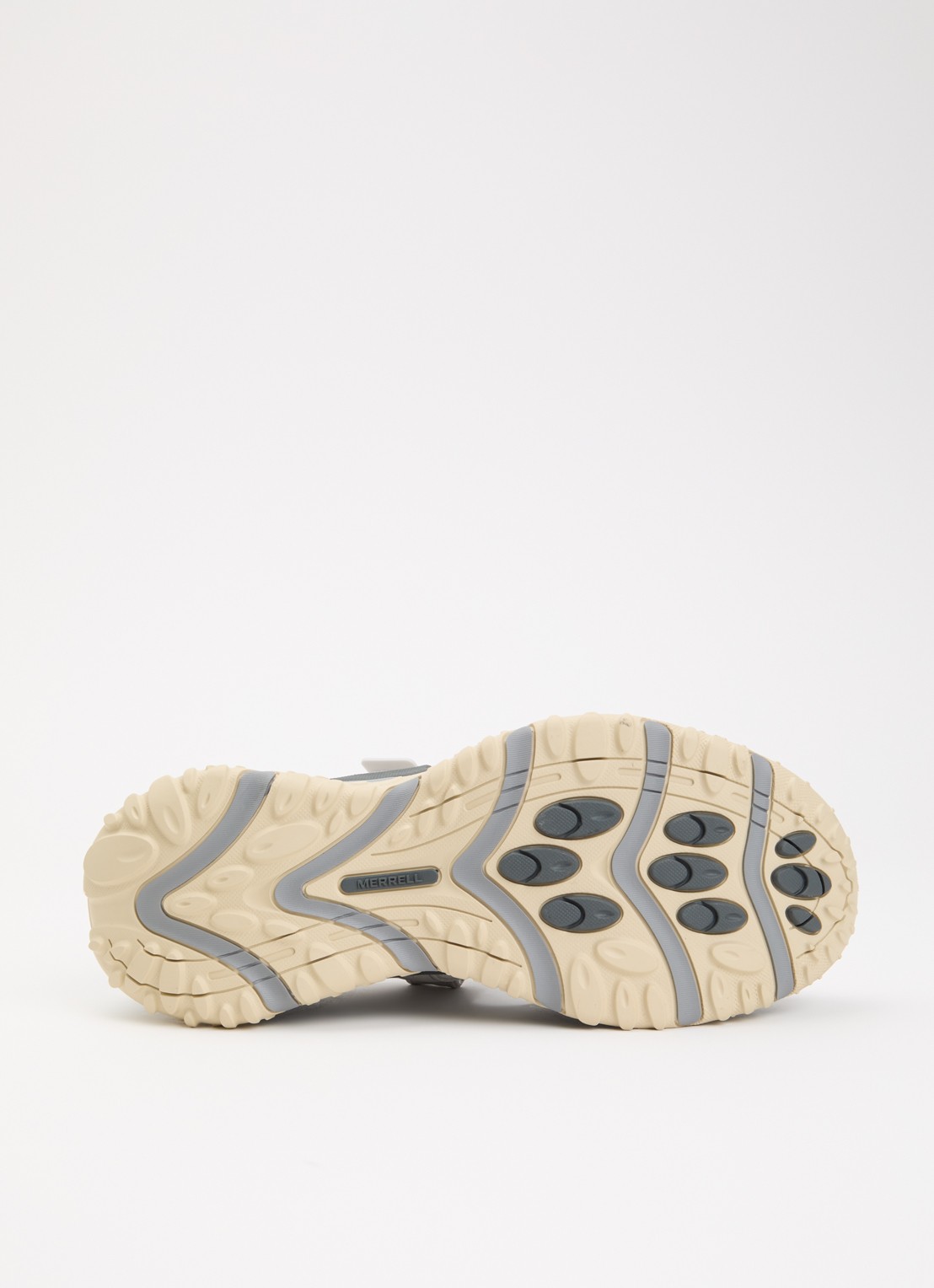 Merrell Cham Redux Sieve sneaker met leren details - detail 4 grijs