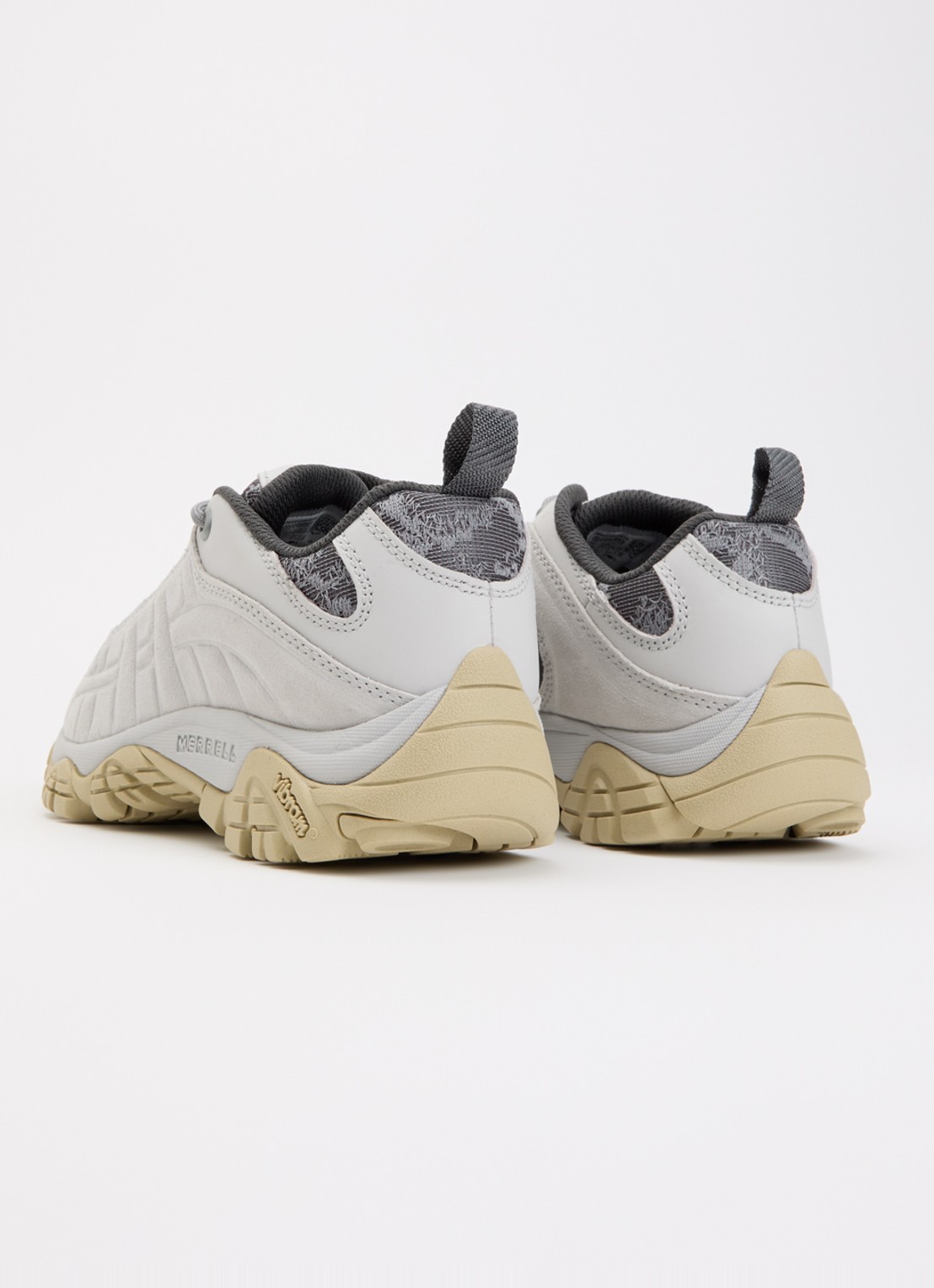 Merrell Moab 2 Remix sneaker van leer met mesh details - achterkant 2 lichtgrijs