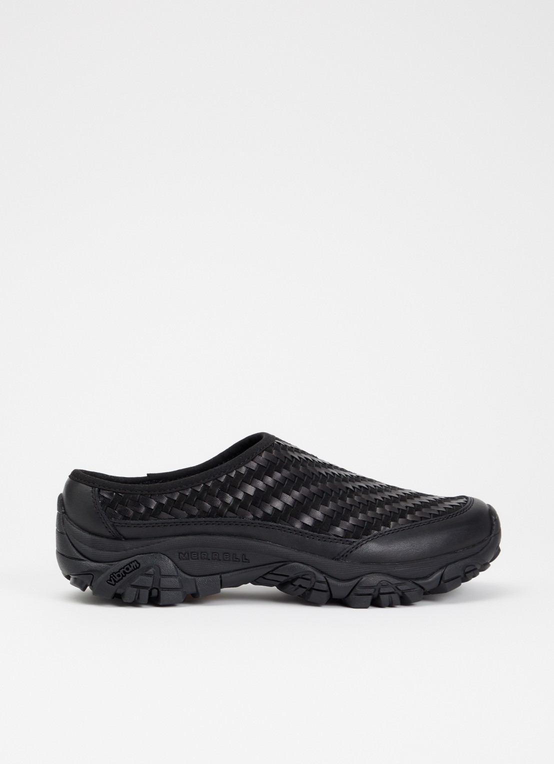 Merrell Moab 2 Slide muiltje van leer - voorkant zwart