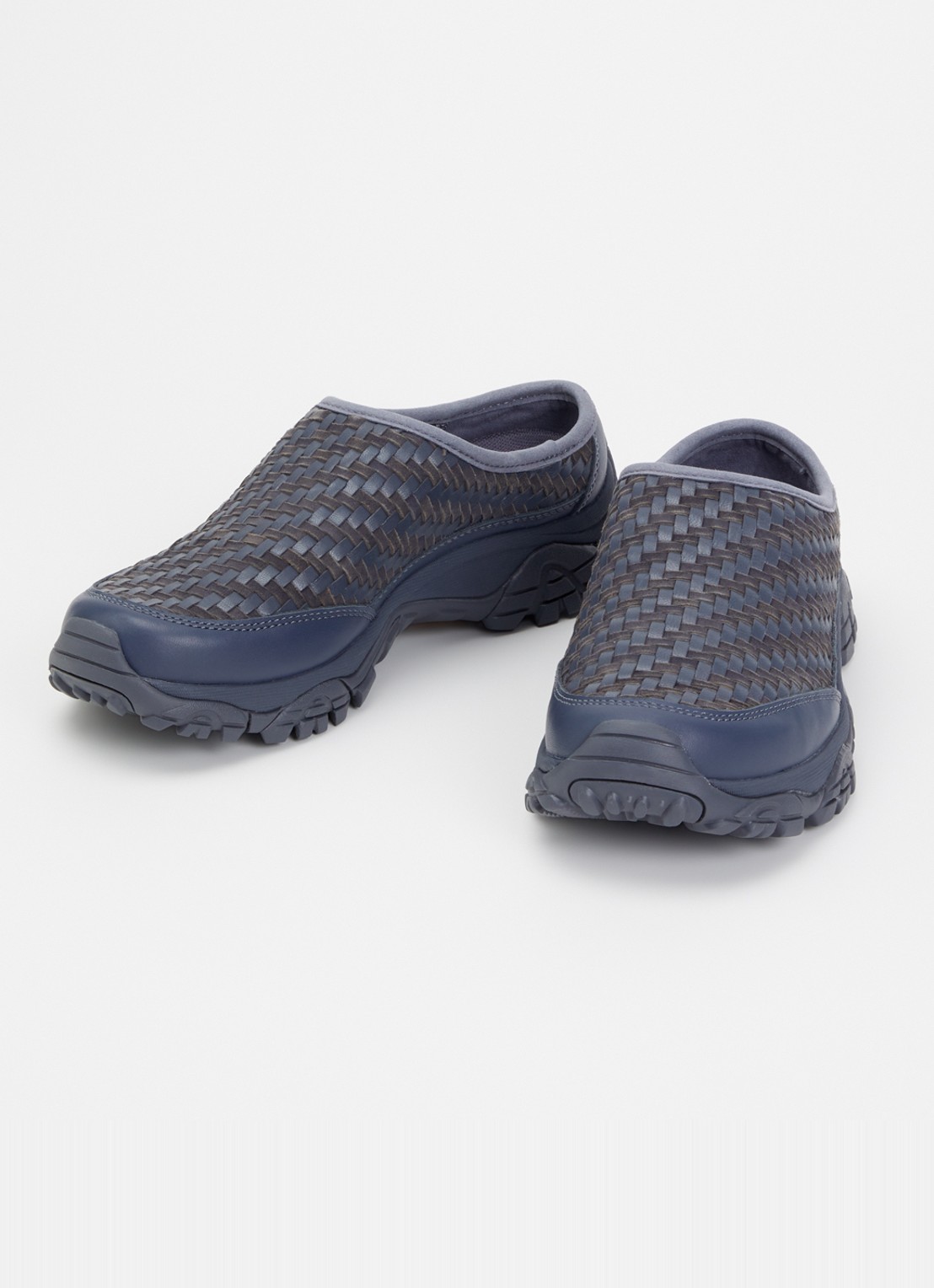 Merrell Moab 2 Slide muiltje van leer - detail indigo