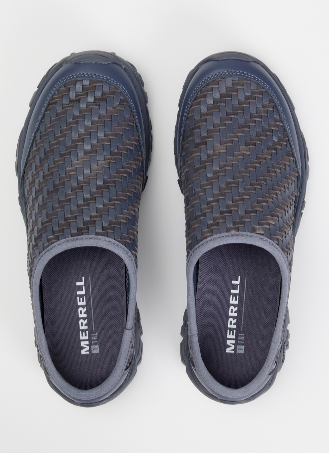 Merrell Moab 2 Slide muiltje van leer - detail 2 indigo