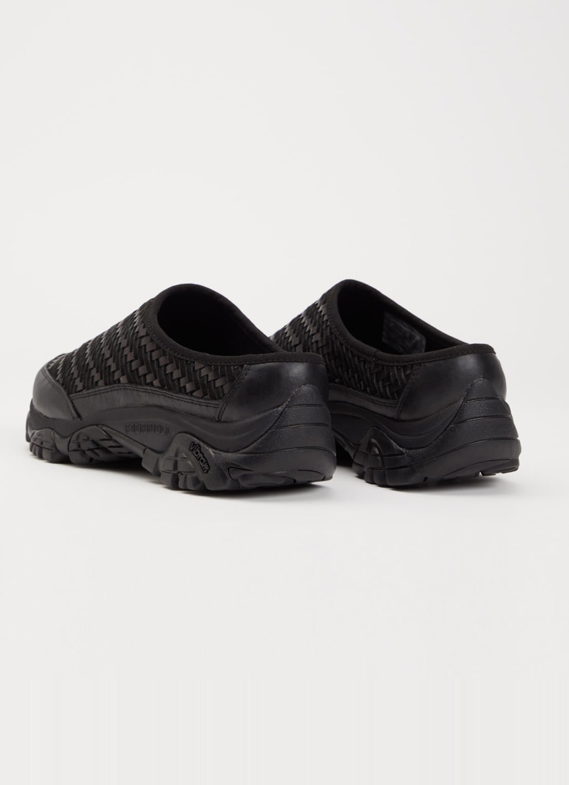 Merrell Moab 2 Slide muiltje van leer - achterkant zwart