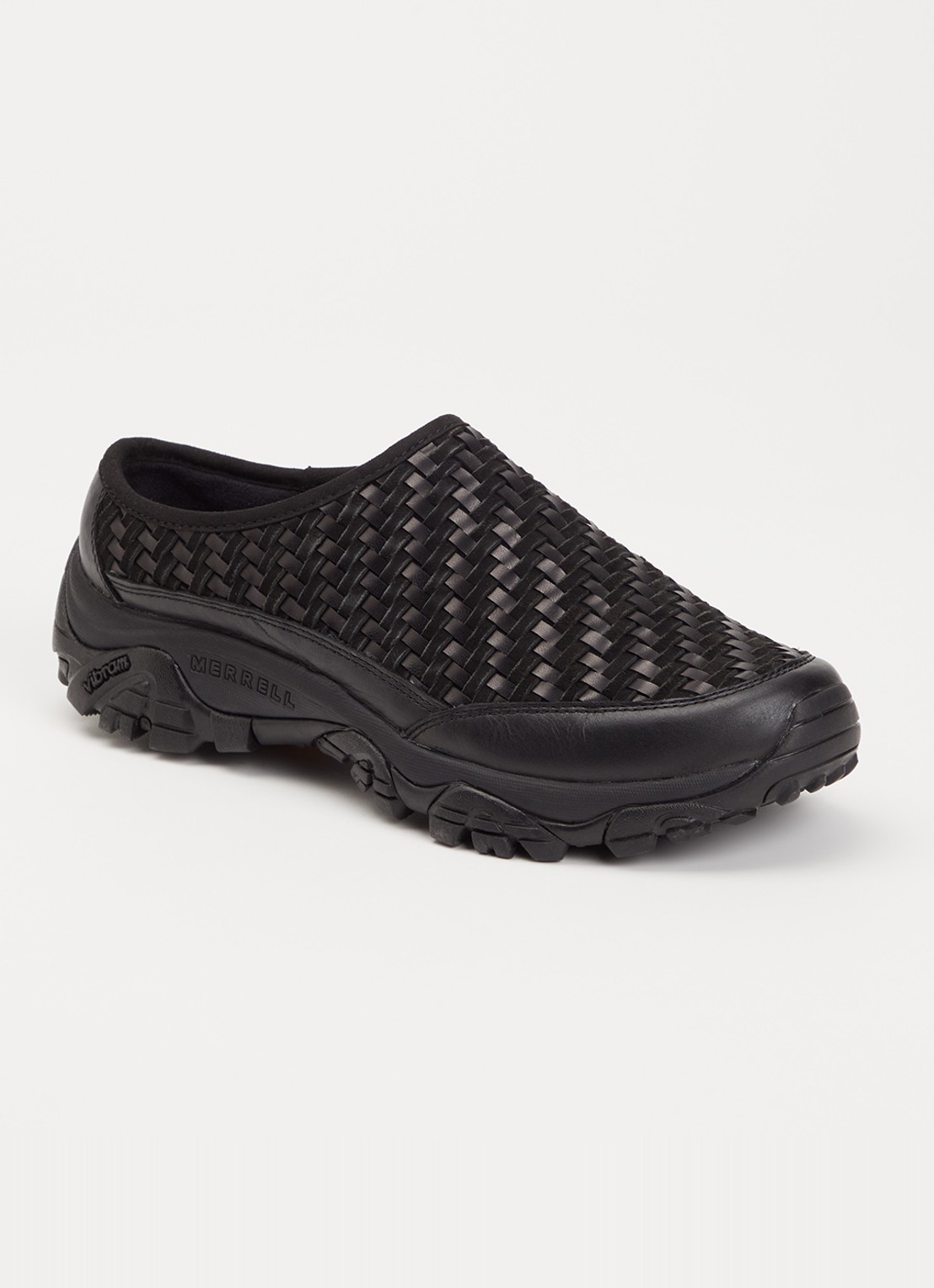 Merrell Moab 2 Slide muiltje van leer - voorkant 2 zwart