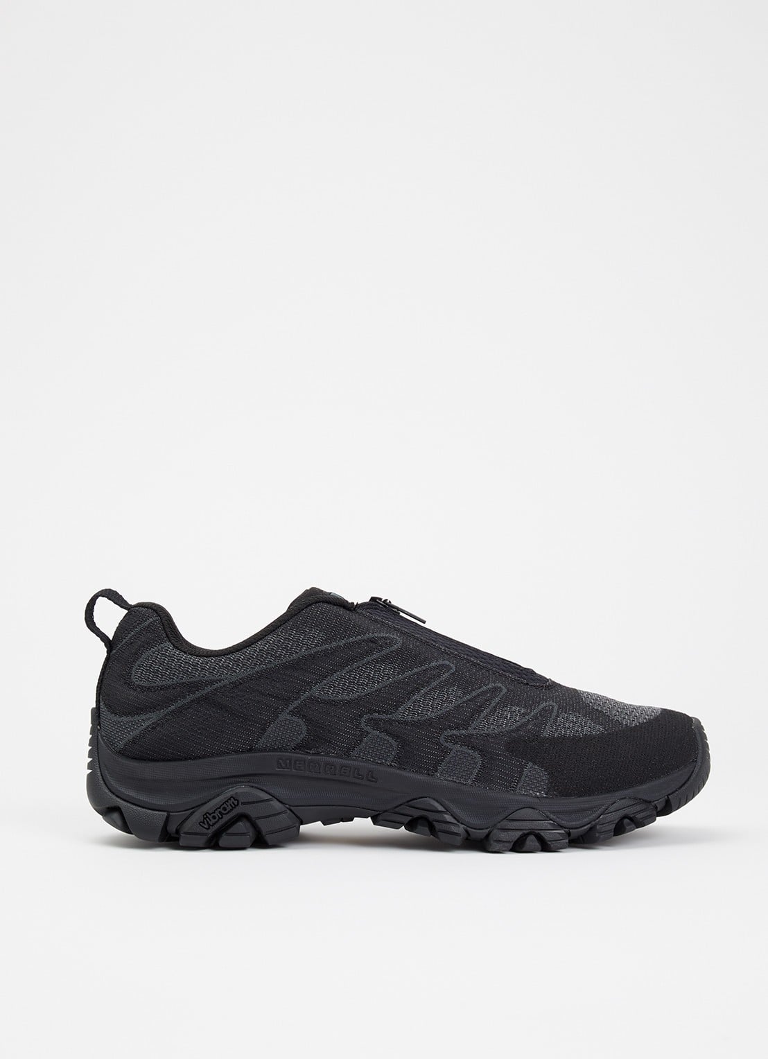 Merrell Moab 3 sneaker met gebreid bovenwerk - voorkant 4 zwart