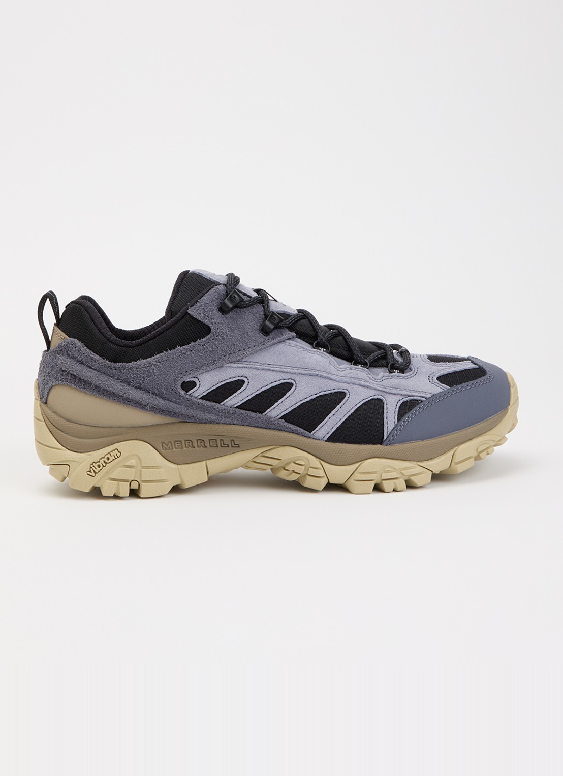 Merrell Moab Mesa Luxe sneaker van suède met mesh details - voorkant lavendel
