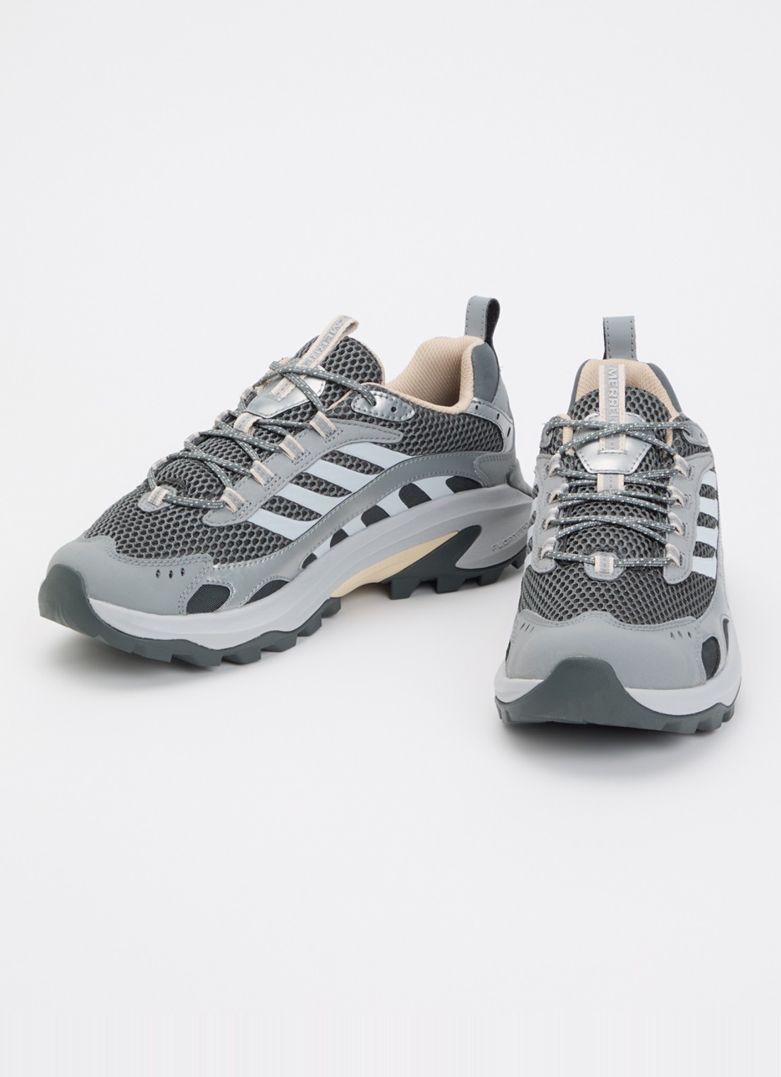 Merrell Moab Speed 2 Vent 2K sneaker van mesh met metallic details - detail 3 blauwgrijs