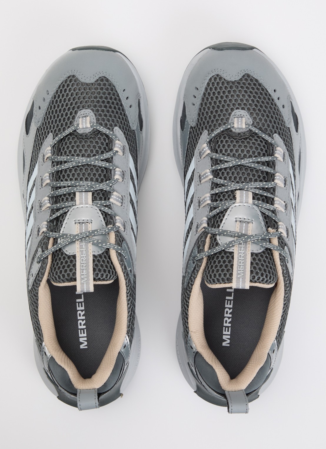 Merrell Moab Speed 2 Vent 2K sneaker van mesh met metallic details - detail 4 blauwgrijs