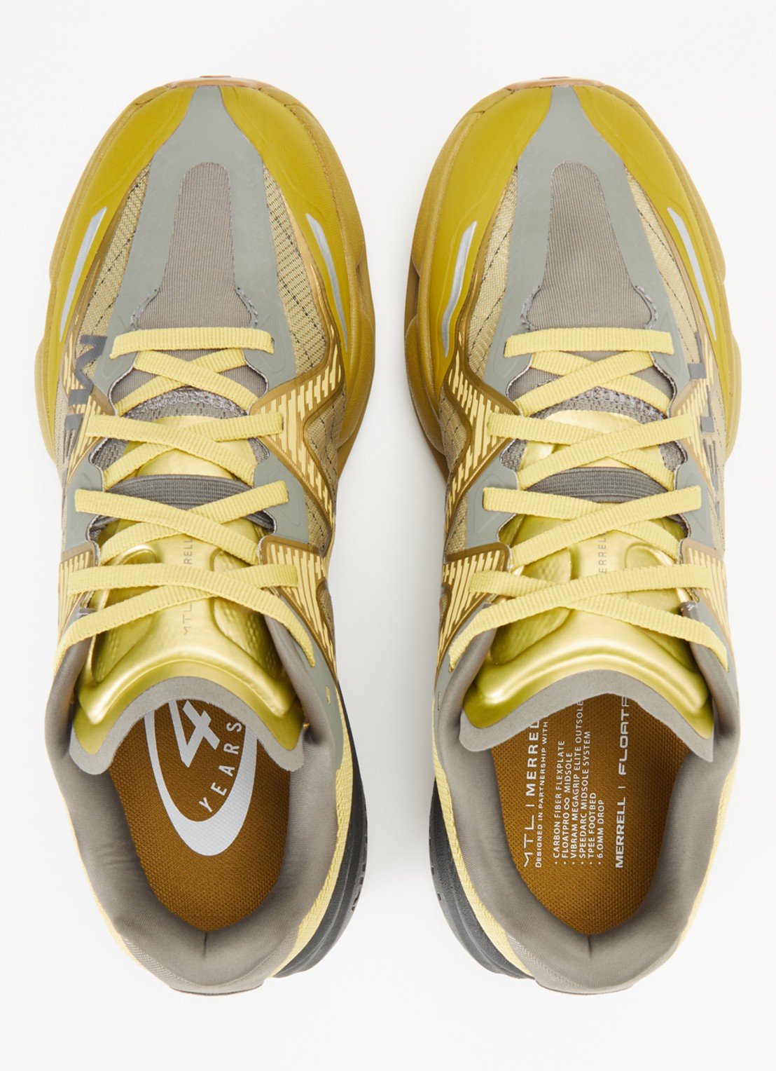 Merrell  MTL Speedarc Peak sneaker met logo - detail 3 mosterd