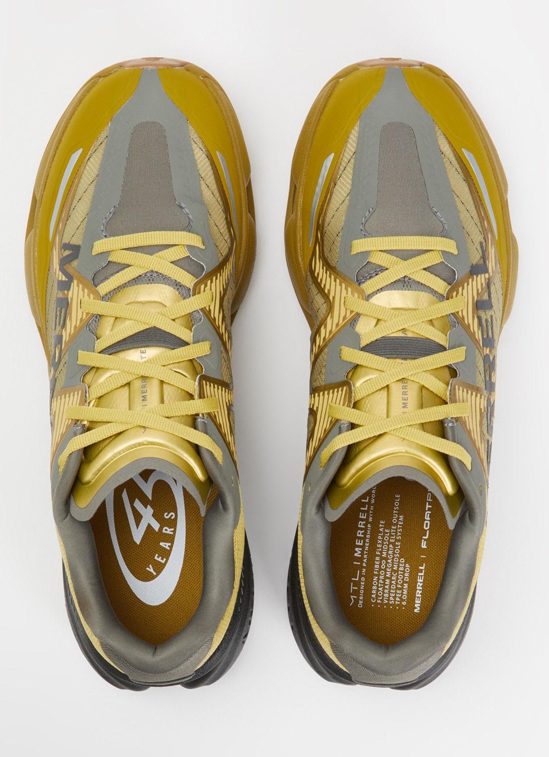 Merrell  MTL SpeedArc Peak sneaker met logo - detail 2 mosterd