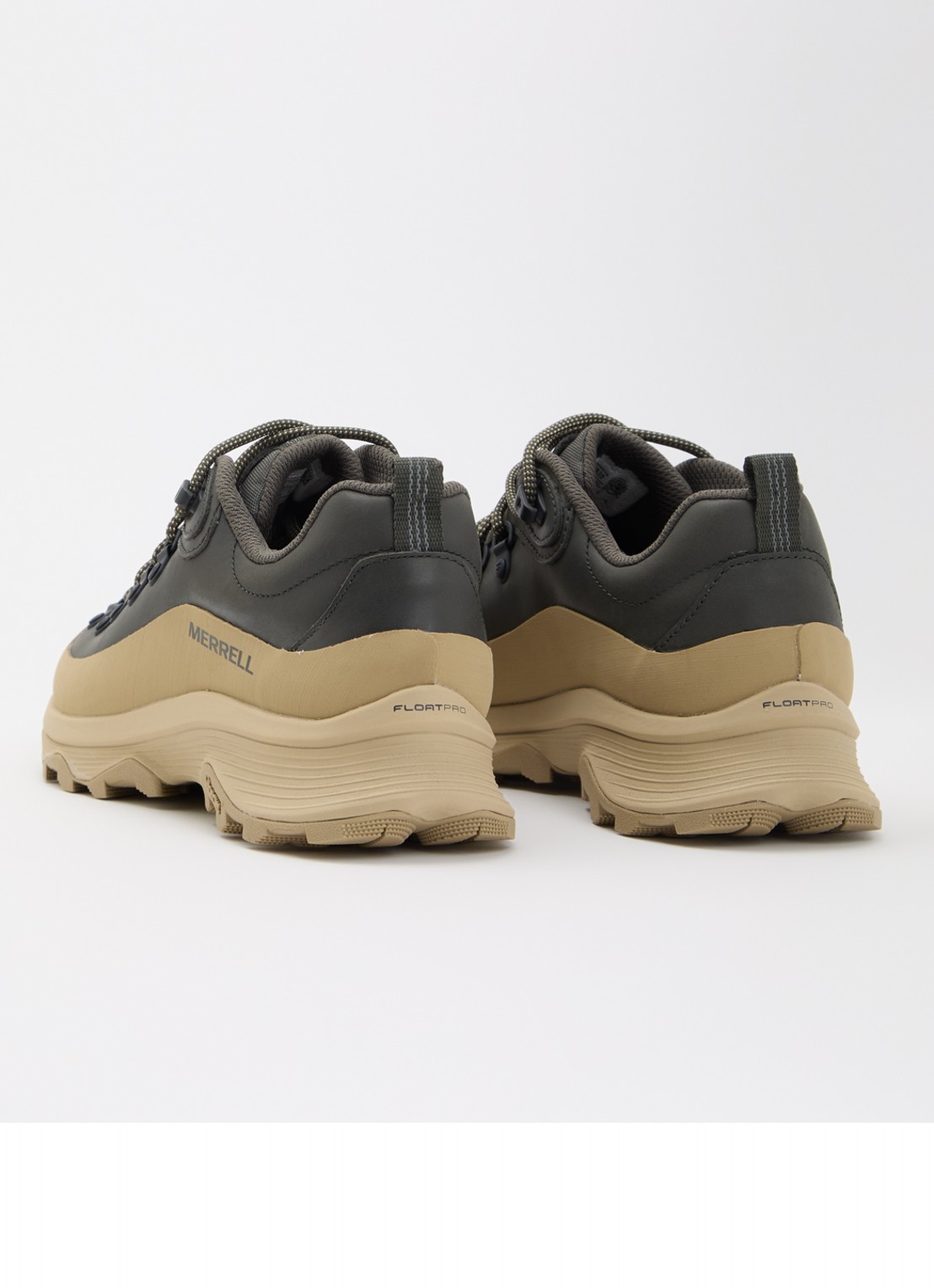 Merrell Ontario Speed sneaker van leer - achterkant bronsgroen