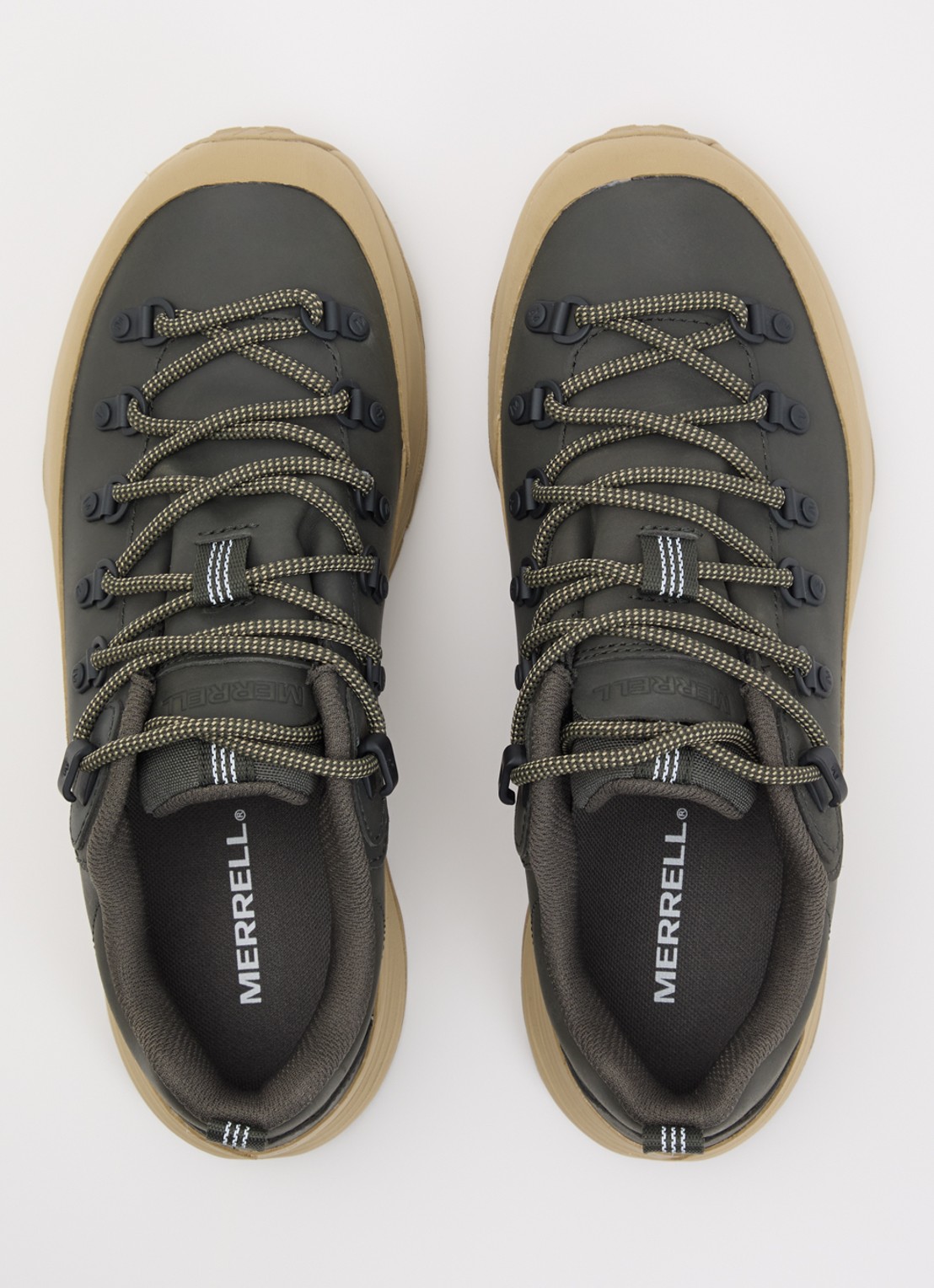 Merrell Ontario Speed sneaker van leer - detail 4 bronsgroen