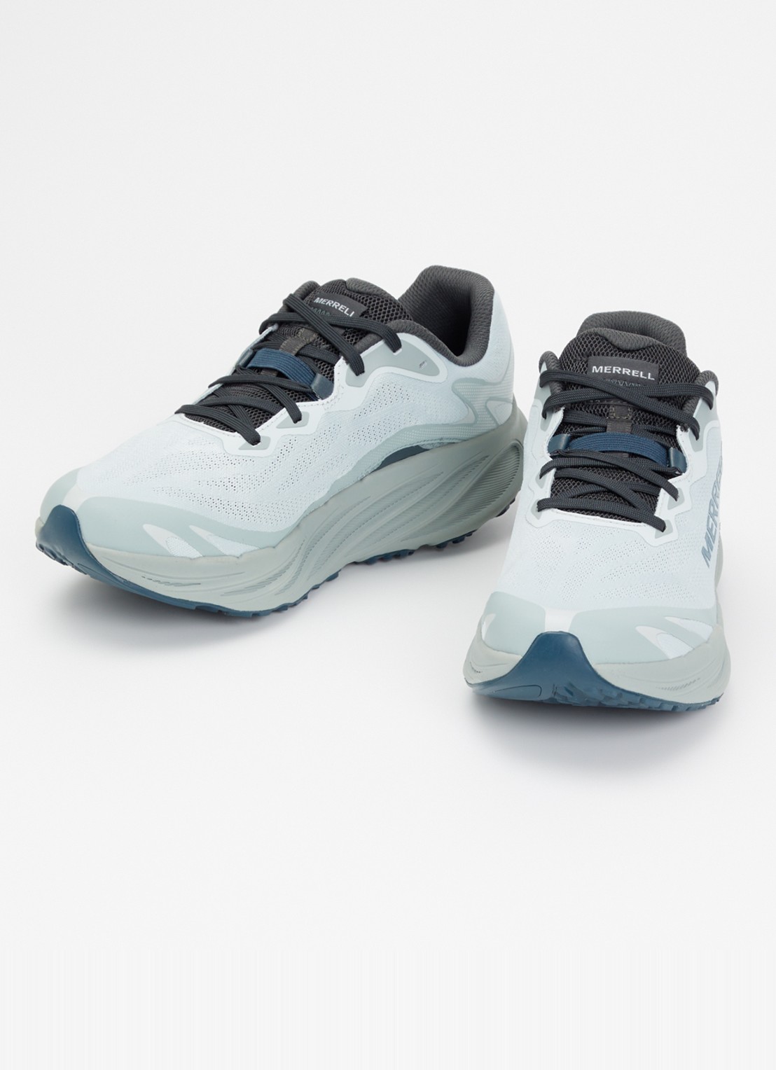 Merrell ProMorph sneaker van mesh - detail 5 staalblauw