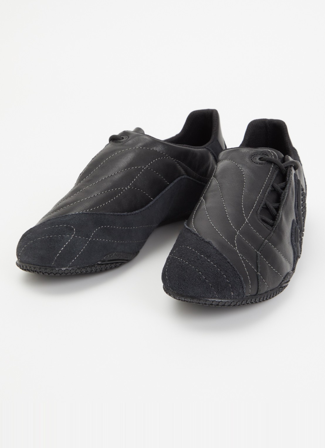 Merrell Relay Web SE sneaker van leer met details van suède - detail zwart