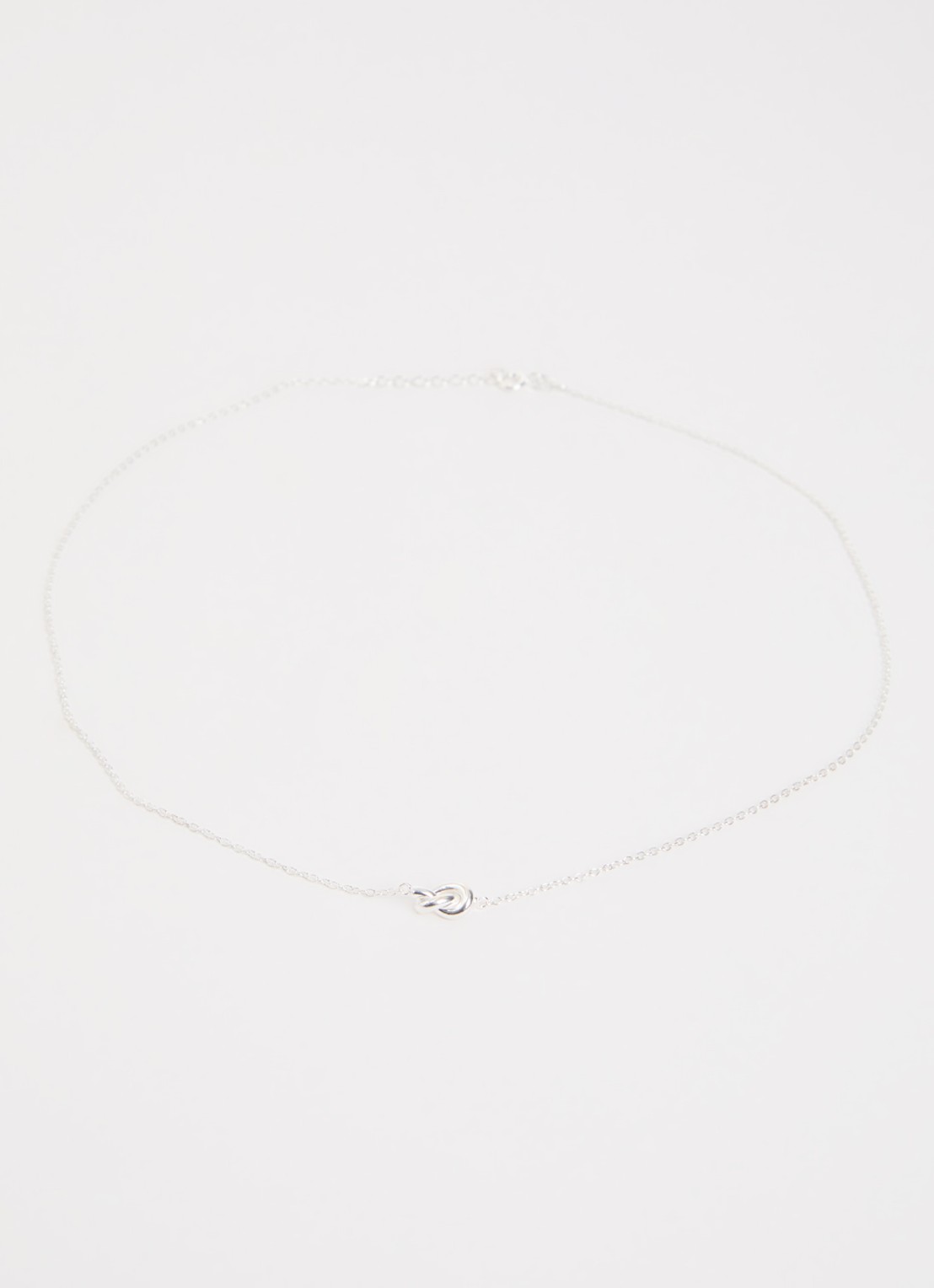 Mesh Averie Single ketting  - detail zilver