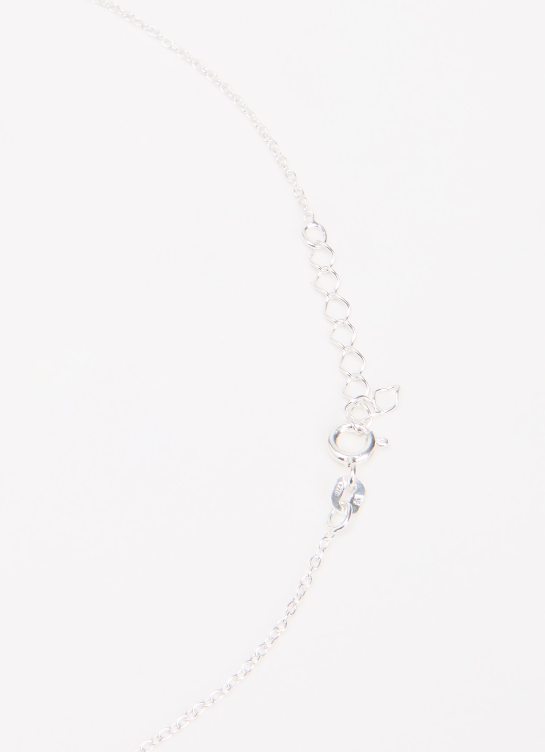 Mesh Averie Single ketting  - detail 2 zilver