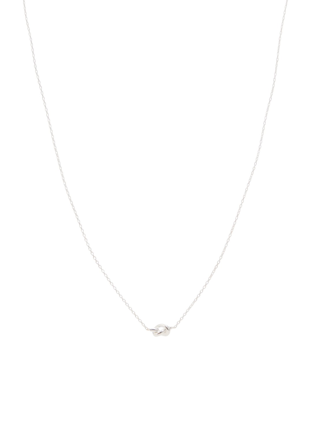 Mesh Averie Single ketting  - voorkant 4 zilver