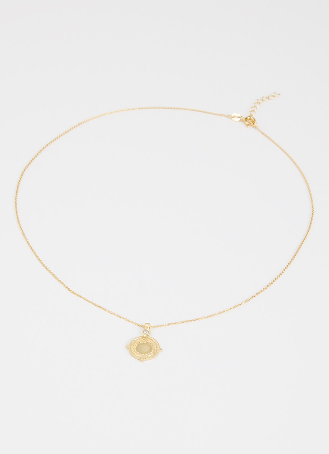 Mesh Eden ketting verguld - detail goud