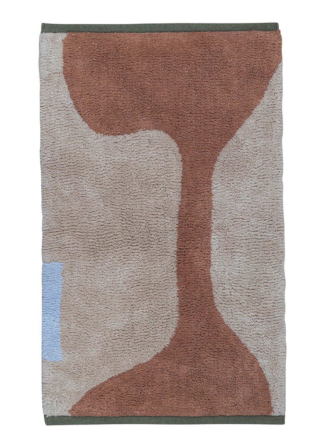Mette Ditmer Figura vloerkleed 50 x 80 cm - voorkant roodbruin