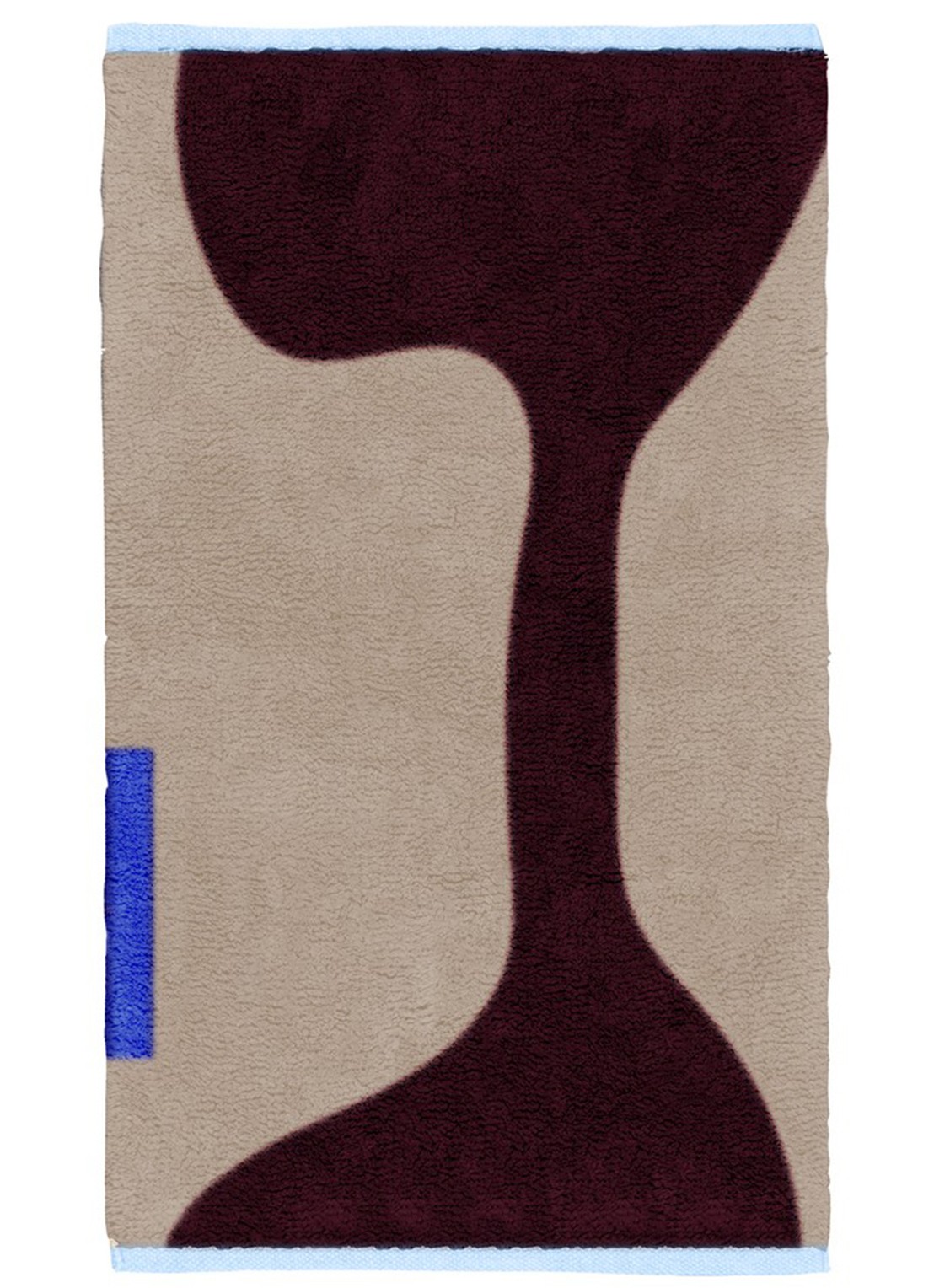 Mette Ditmer Figura vloerkleed 50 x 80 cm - voorkant bordeauxrood