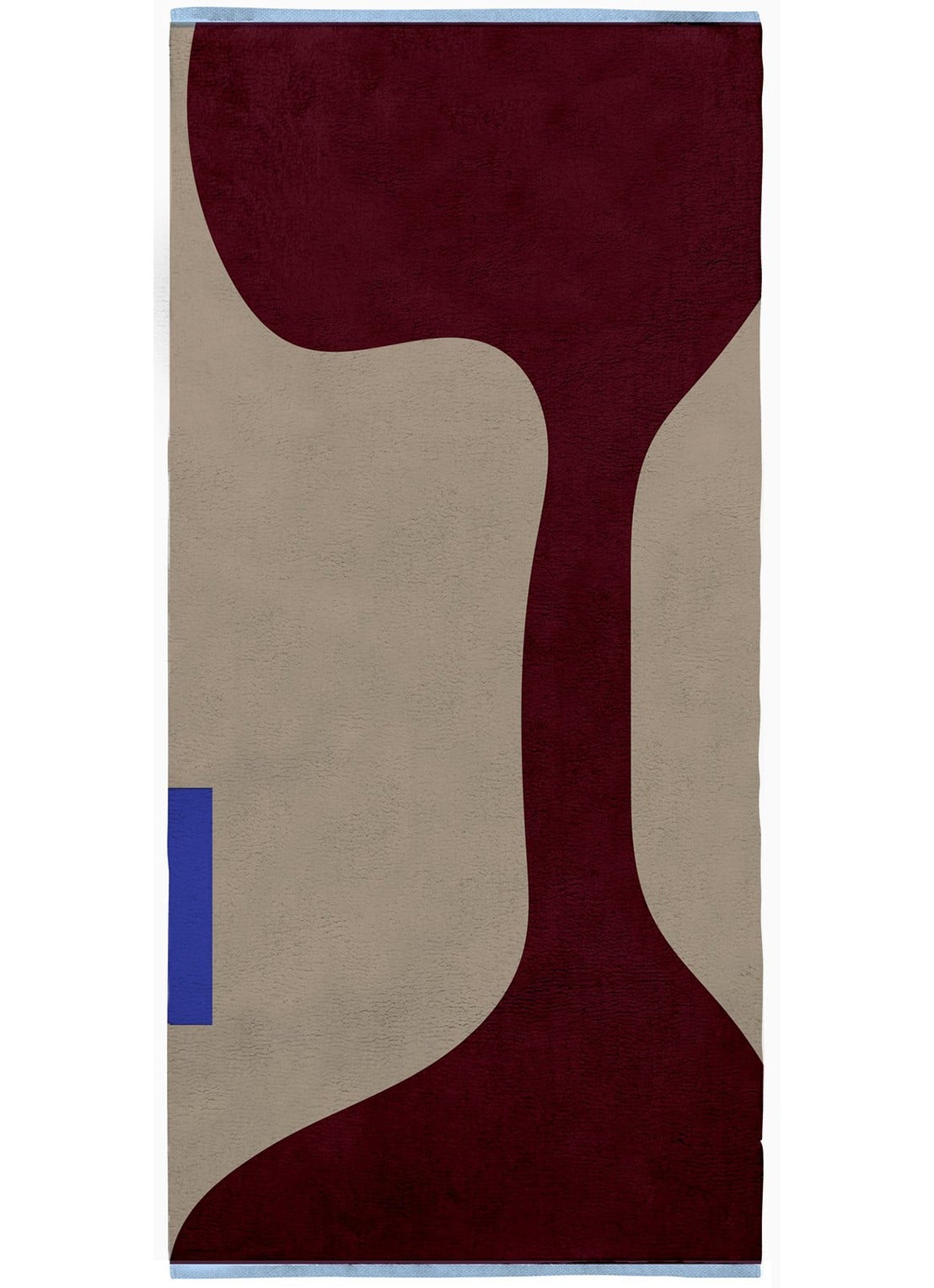 Mette Ditmer Figura vloerkleed 70 x 150 cm - voorkant bordeauxrood