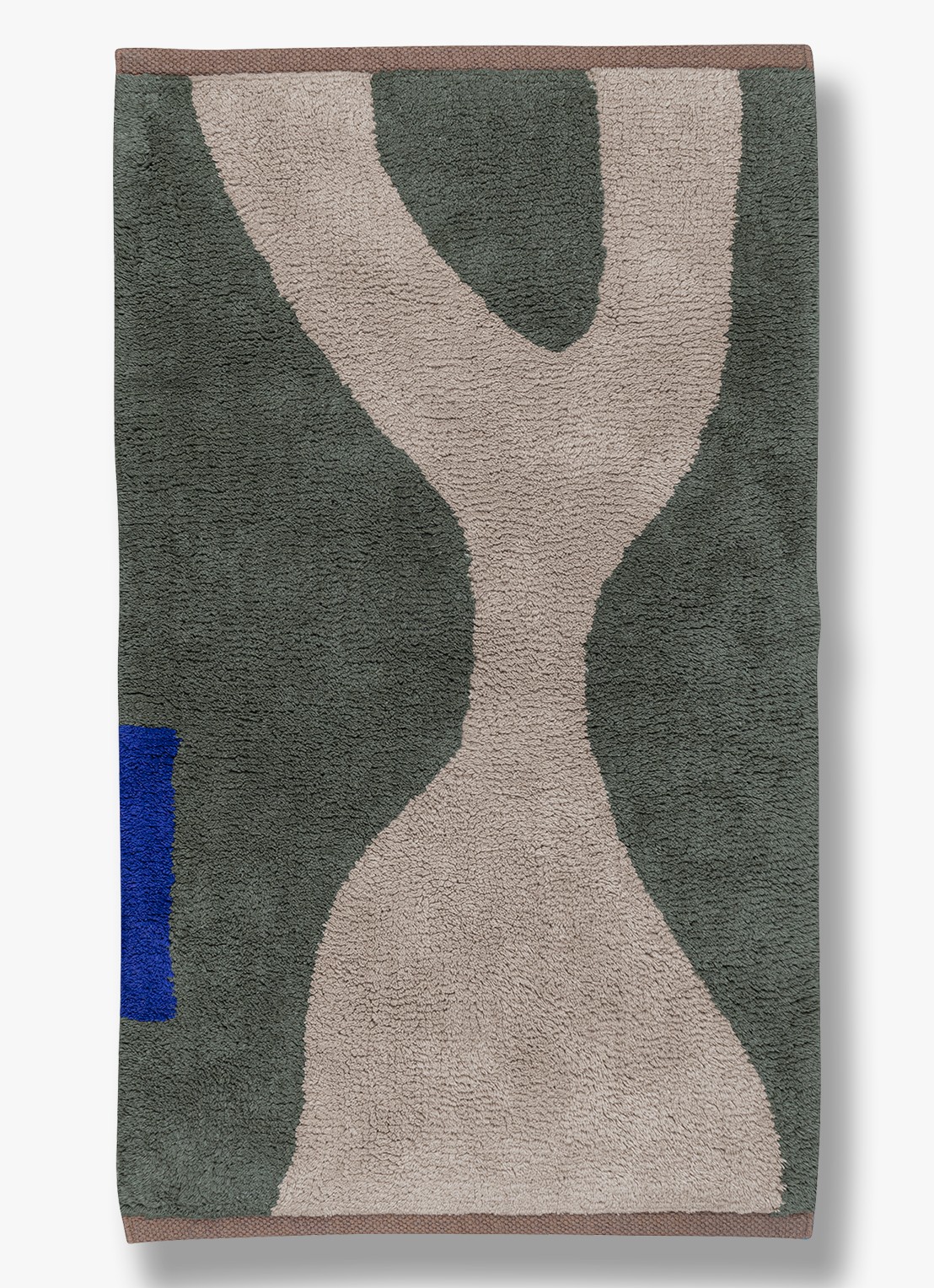 Mette Ditmer Figura vloerkleed 80 x 50 cm - voorkant 2 olijfgroen