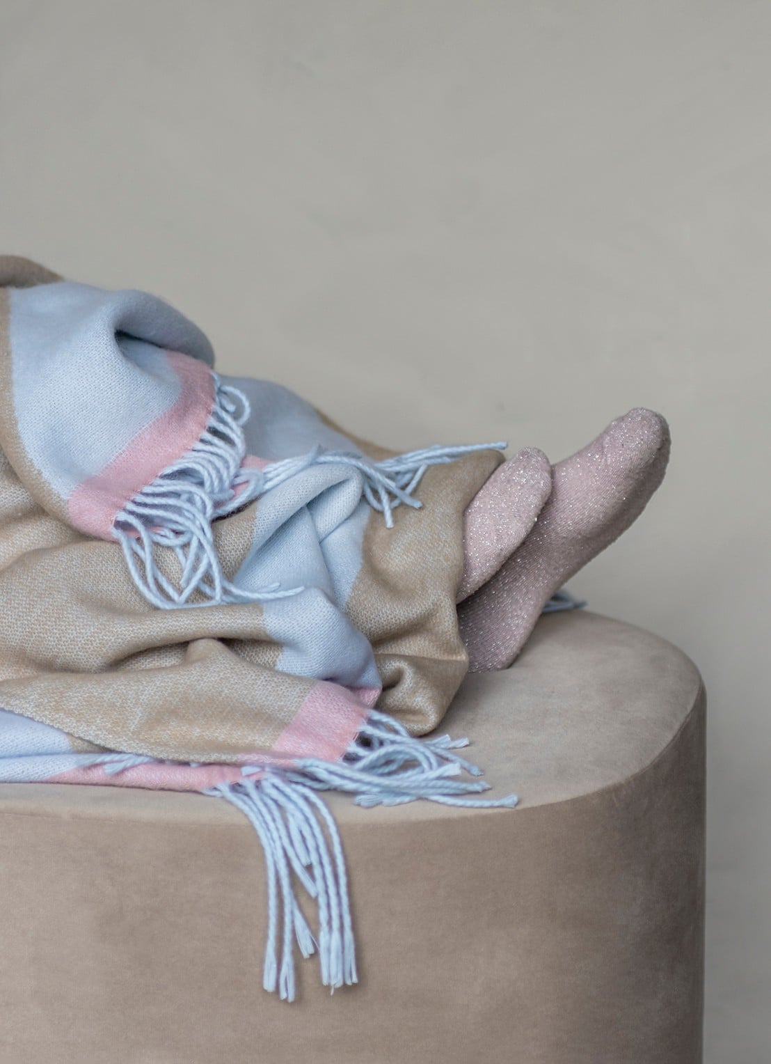 Mette Ditmer Gallery plaid170 x 125 cm - detail 4 zand