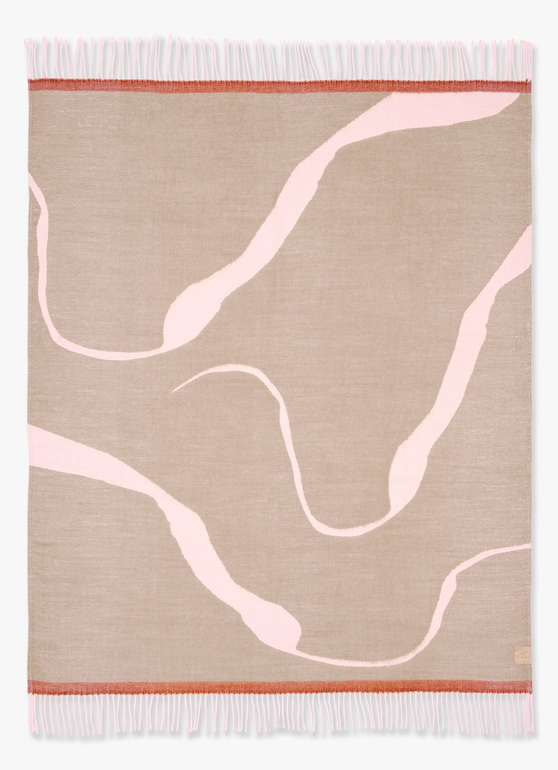 Mette Ditmer Gallery plaid170 x 125 cm - voorkant lichtbruin
