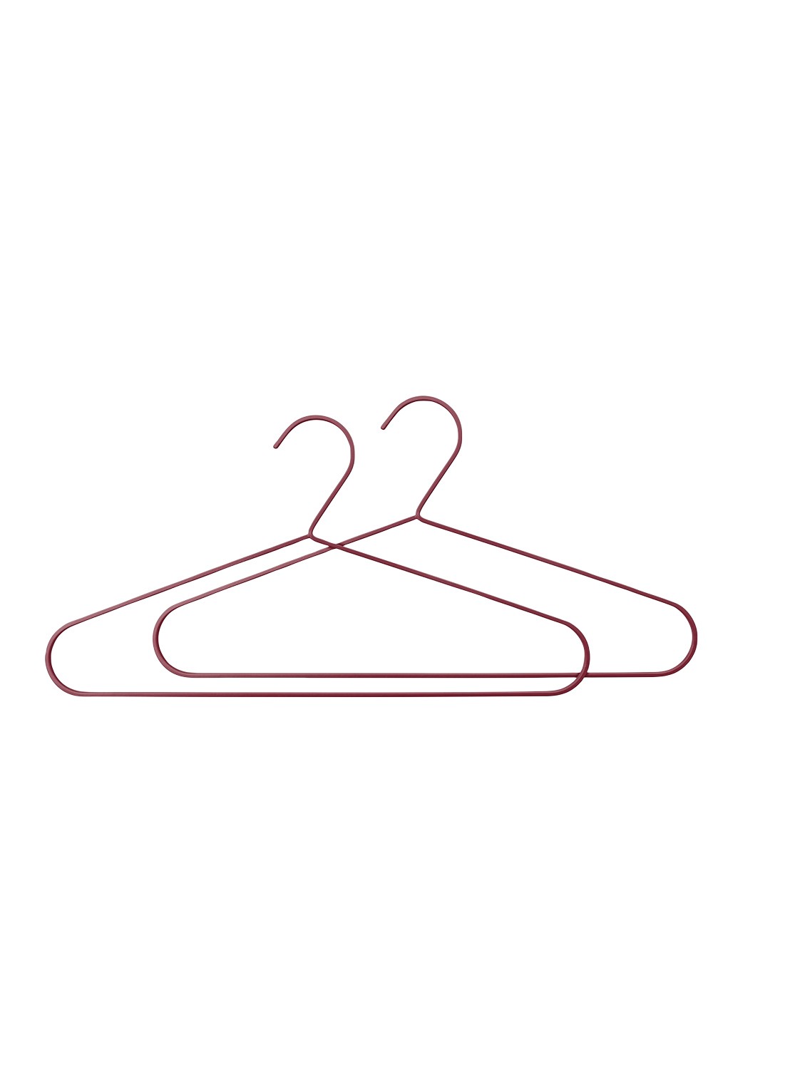 Mette Ditmer Hang-It kledinghanger set van 2 - voorkant 6 bordeauxrood