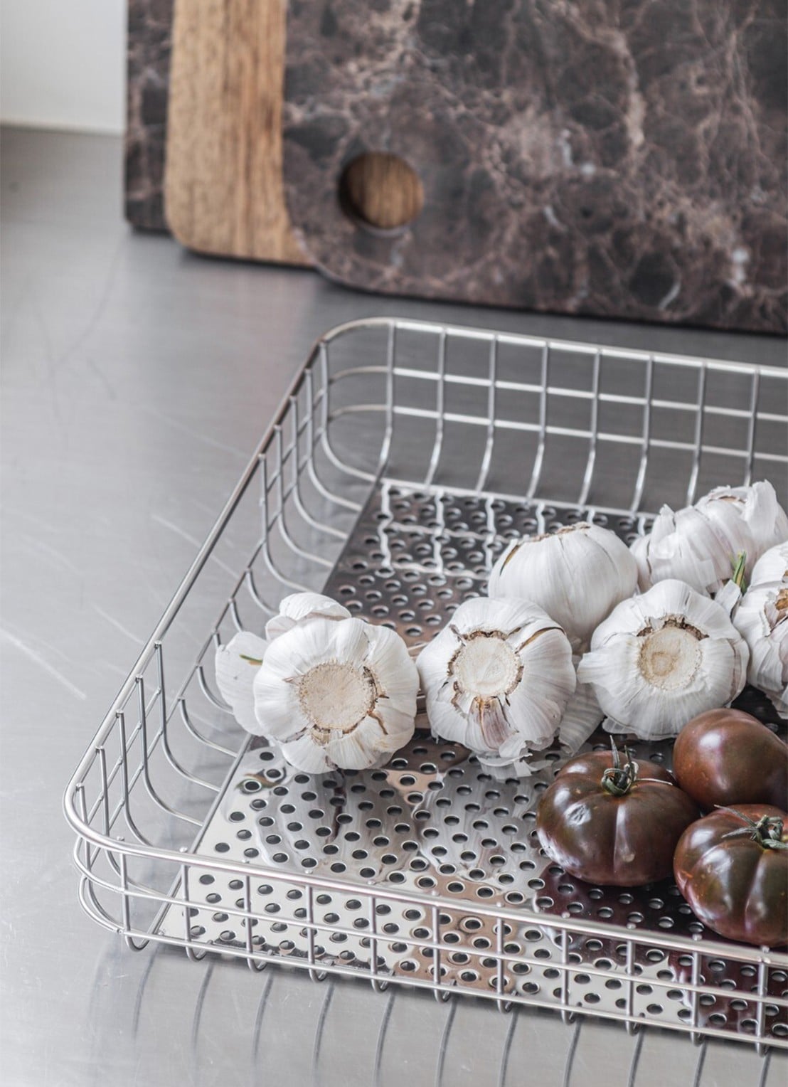 Mette Ditmer Lift dienblad 33,5 x 45,5 cm - detail zilver