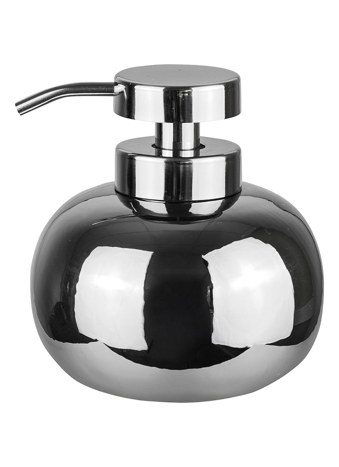 Mette Ditmer Lotus zeepdispenser - voorkant zilver