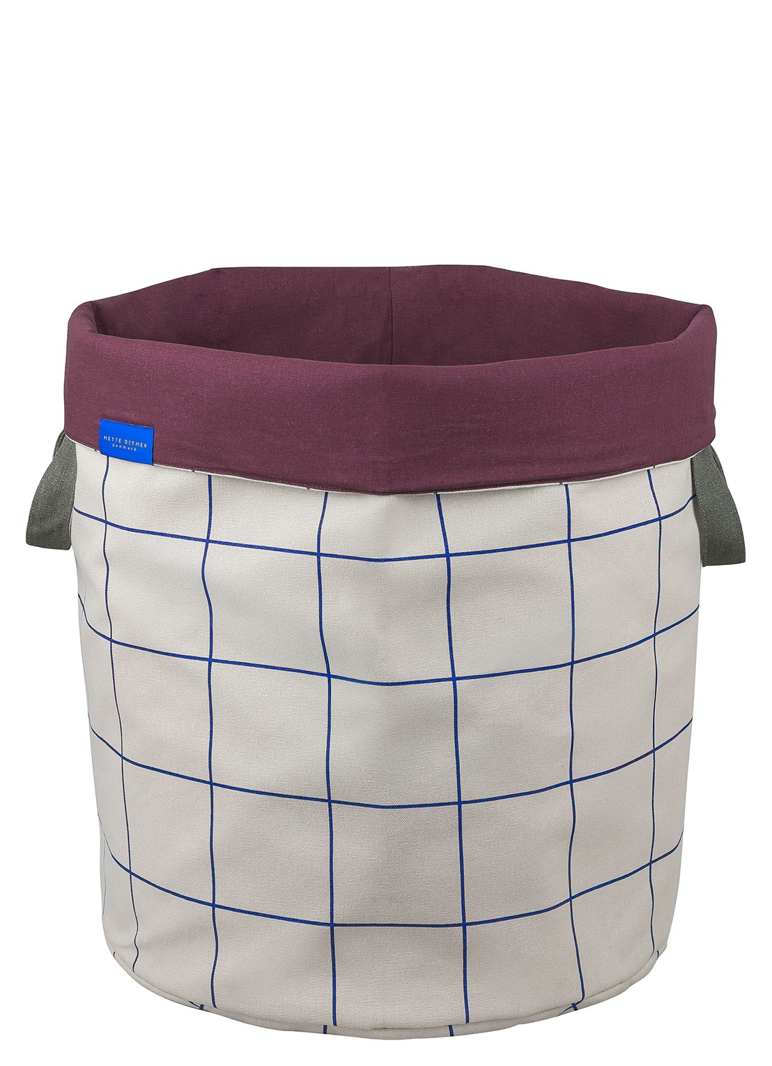 Mette Ditmer Mesh wasmand 50 cm - voorkant 2 bordeauxrood
