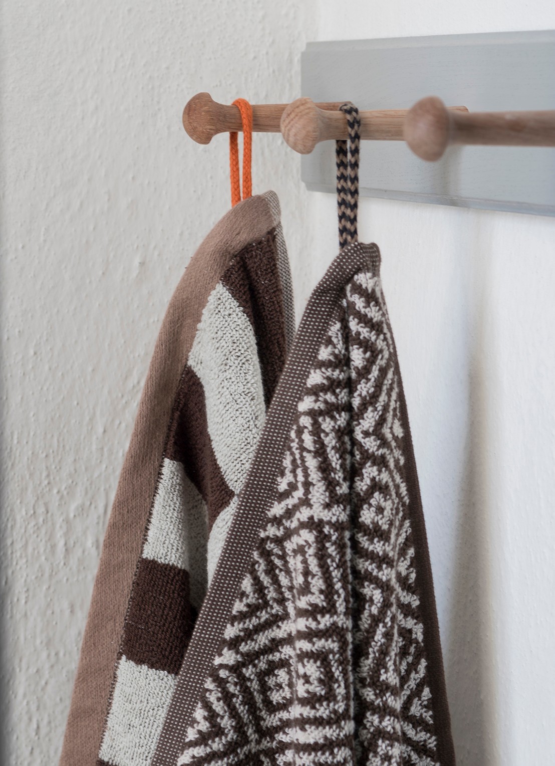 Mette Ditmer Morocco badhanddoek - 550 gr/m2 - 90 x 50 cm - detail 4 chocoladebruin