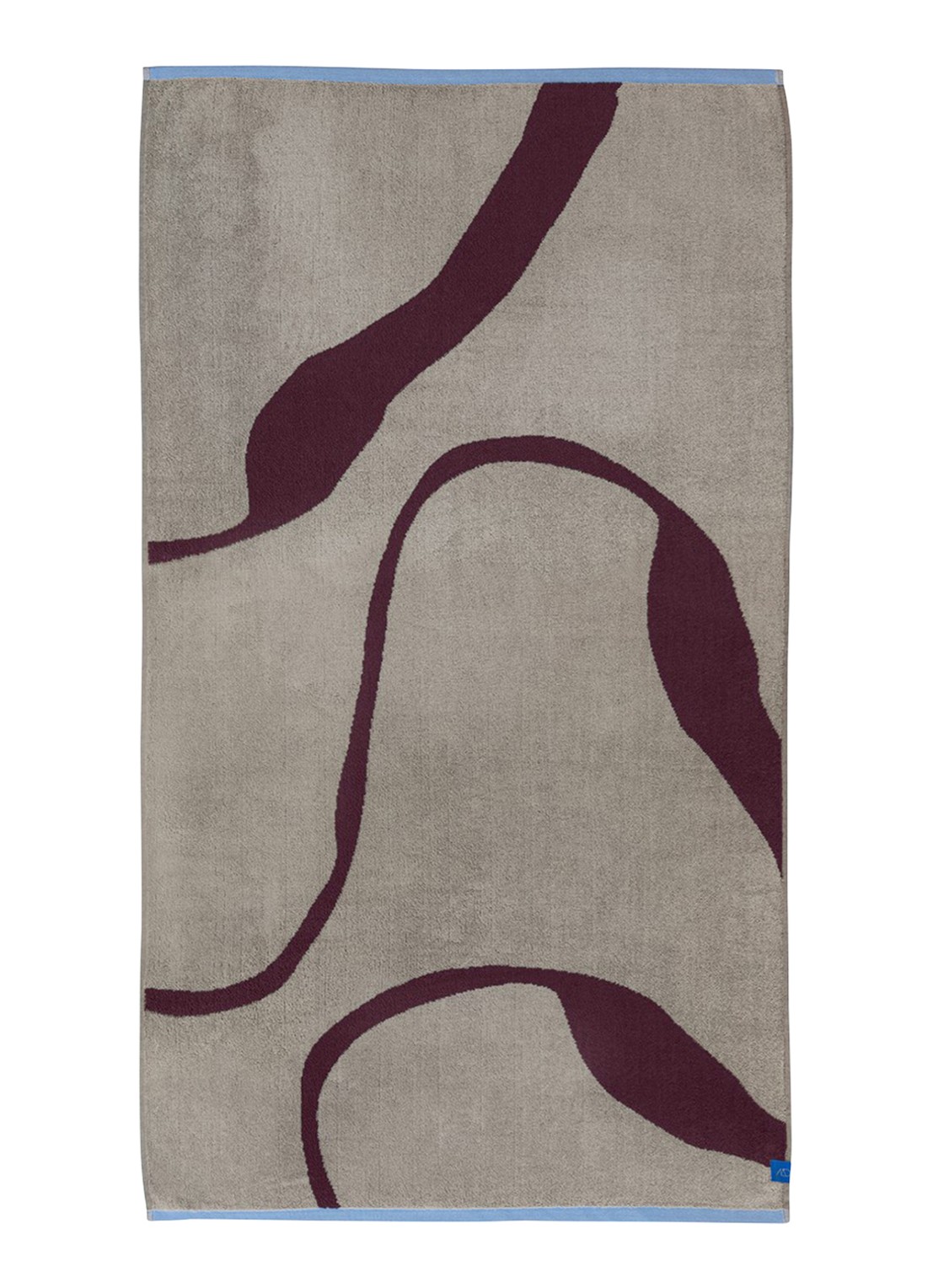 Mette Ditmer Nova Arte badlaken - 70 x 133 cm - voorkant 4 bordeauxrood