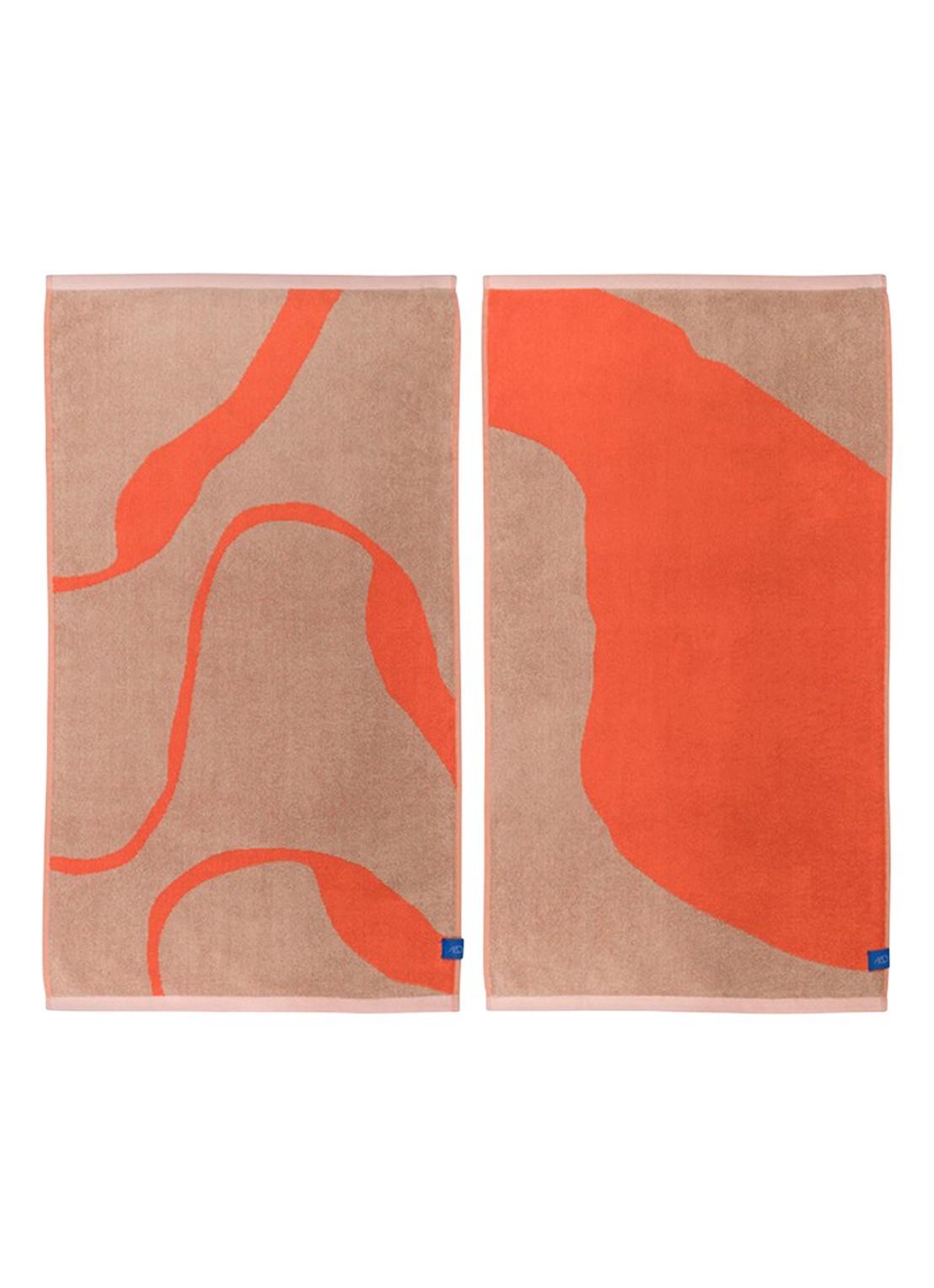 Mette Ditmer Nova Arte gastendoek - 55 x 40 cm set van 2 - voorkant 2 beige