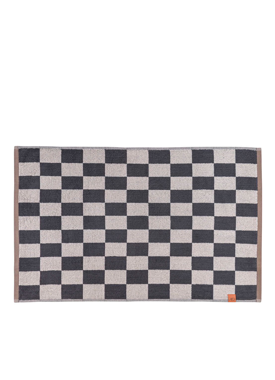 Mette Ditmer Retro badmat - 550 gr/m2 - 80 x 50 cm - voorkant antraciet