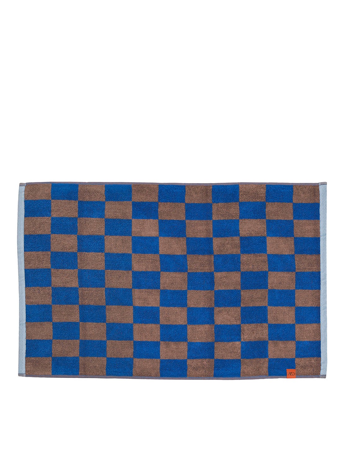 Mette Ditmer Retro badmat - 550 gr/m2 - 80 x 50 cm - voorkant 2 kobaltblauw