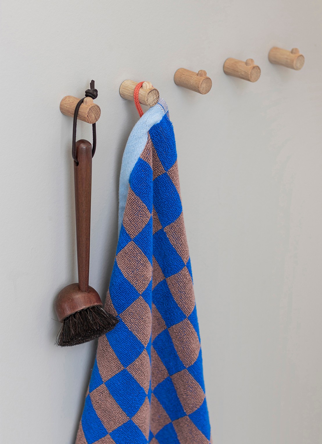Mette Ditmer Retro gastendoek set van 2 - 40 x 55 cm - detail 2 blauw