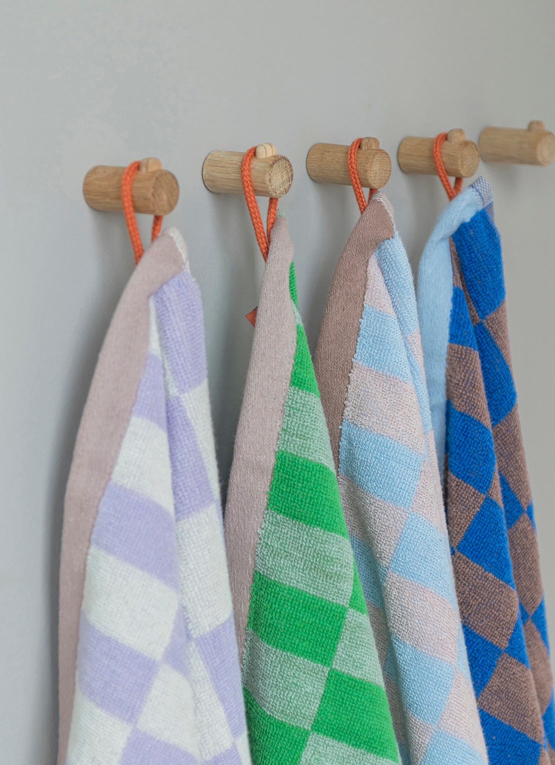 Mette Ditmer Retro gastendoek set van 2 - 40 x 55 cm - detail 3 blauw