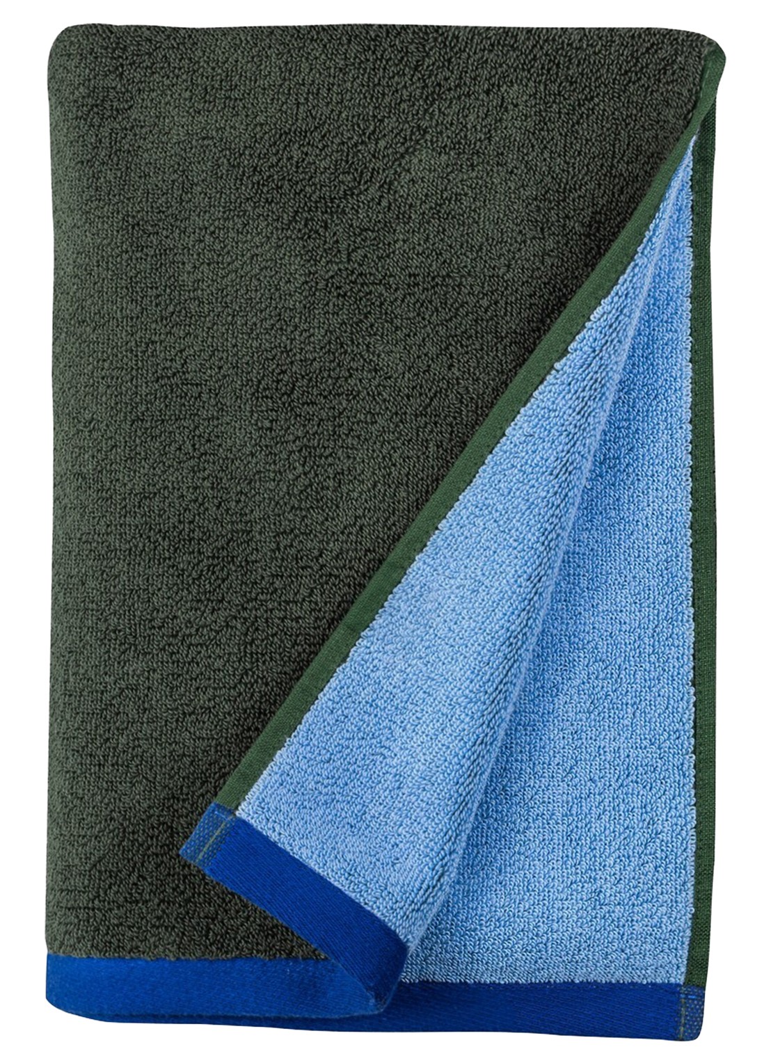 Mette Ditmer Soft badhanddoek - 90 x 50 cm - voorkant 6 olijfgroen