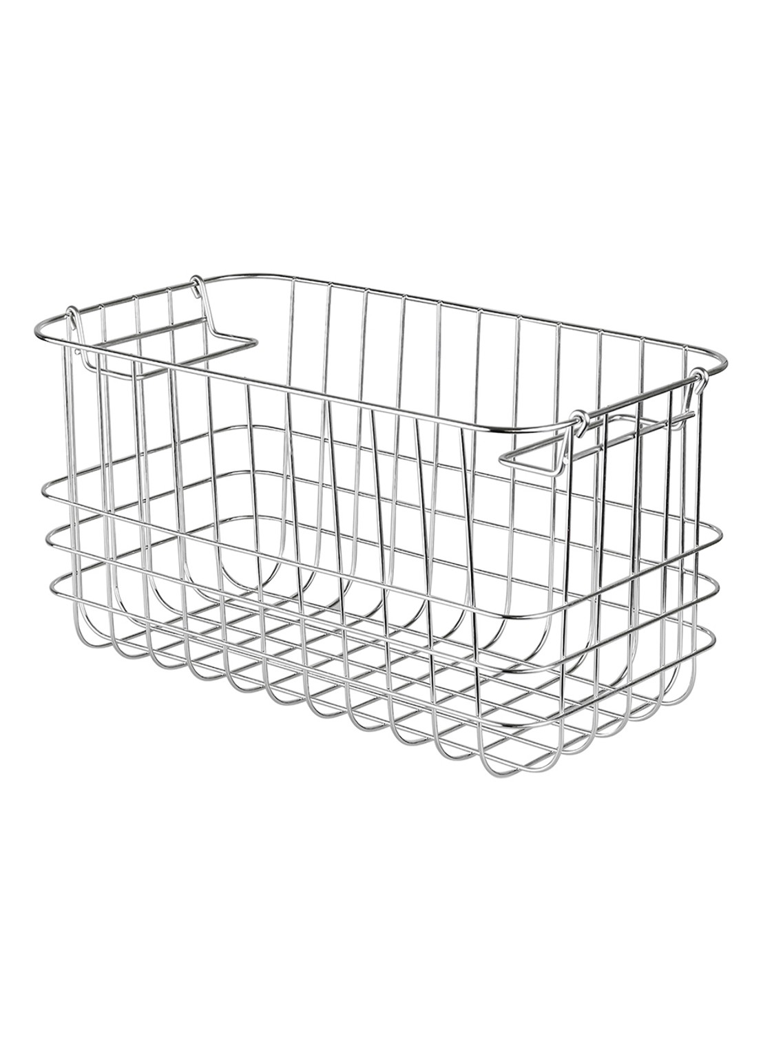 Mette Ditmer Store-It opbergmand 31 x 16 cm - voorkant 3 zilver
