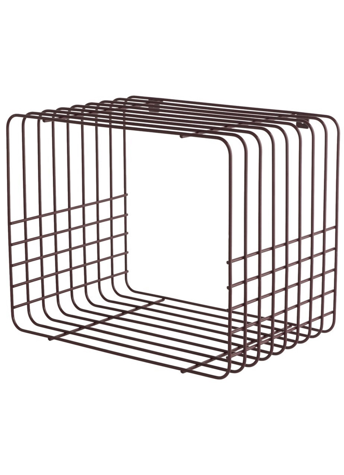 Mette Ditmer Wire wandrek - voorkant 7 bordeauxrood