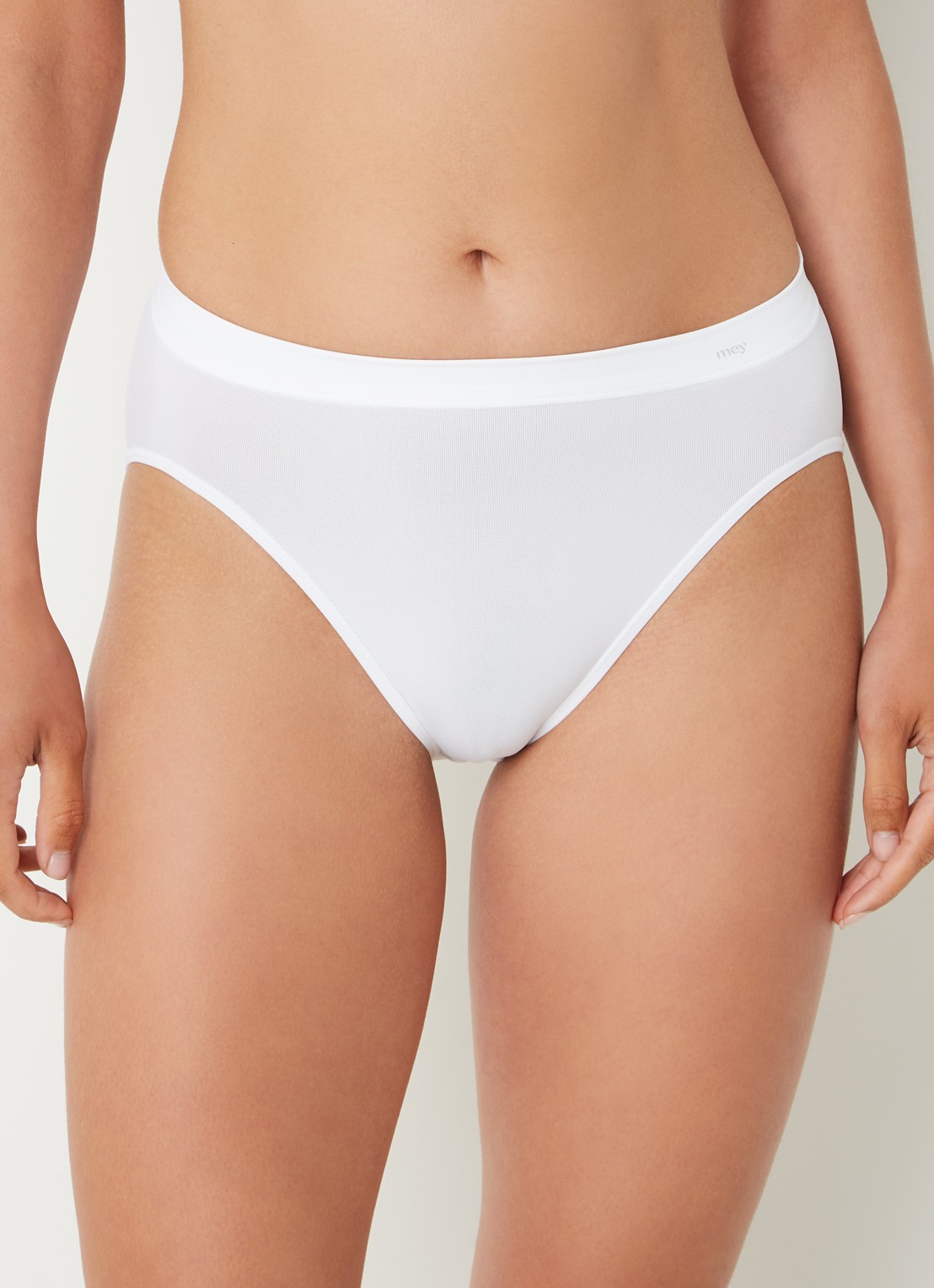 Mey Emotion Jazz slip met logo - detail 3 wit