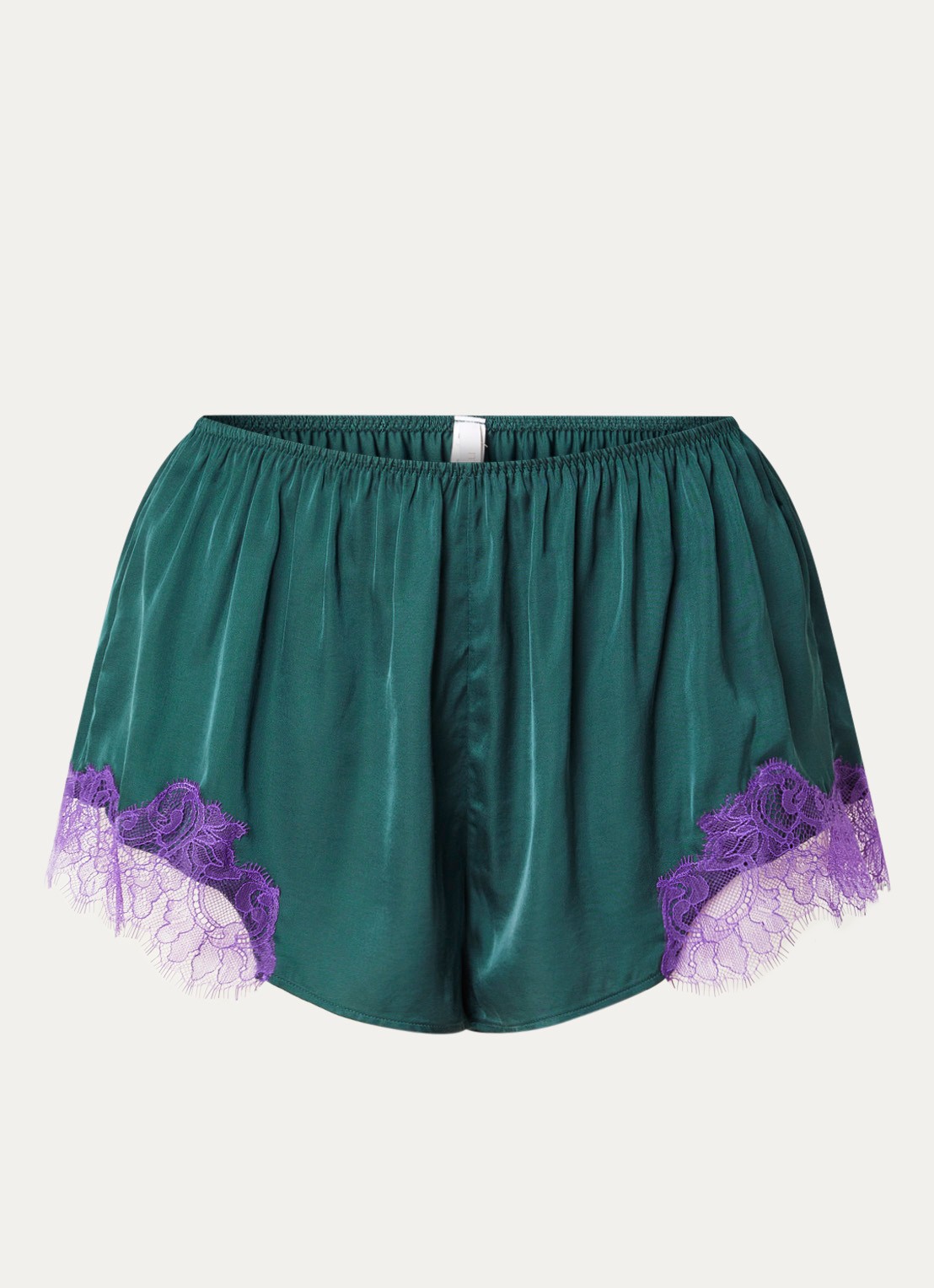 Mey French Knicker loose fit korte pyjamabroek - voorkant donkergroen