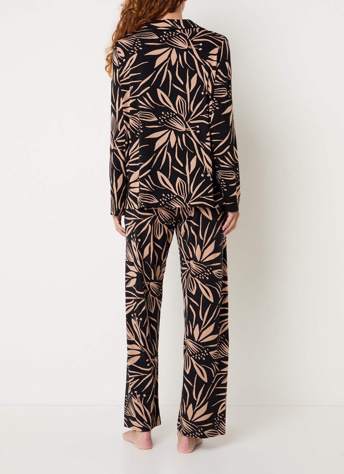Mey Pyjamaset met print - achterkant 2 zwart