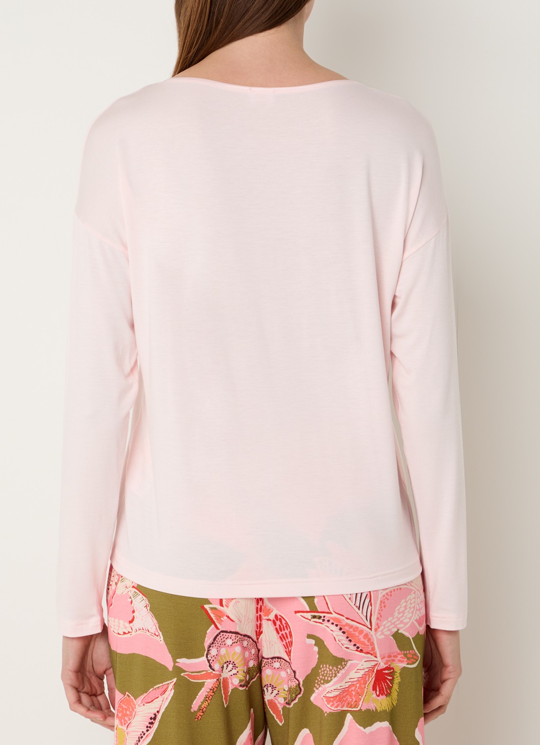 Mey Pyjamatop met ronde hals - achterkant 2 lichtroze