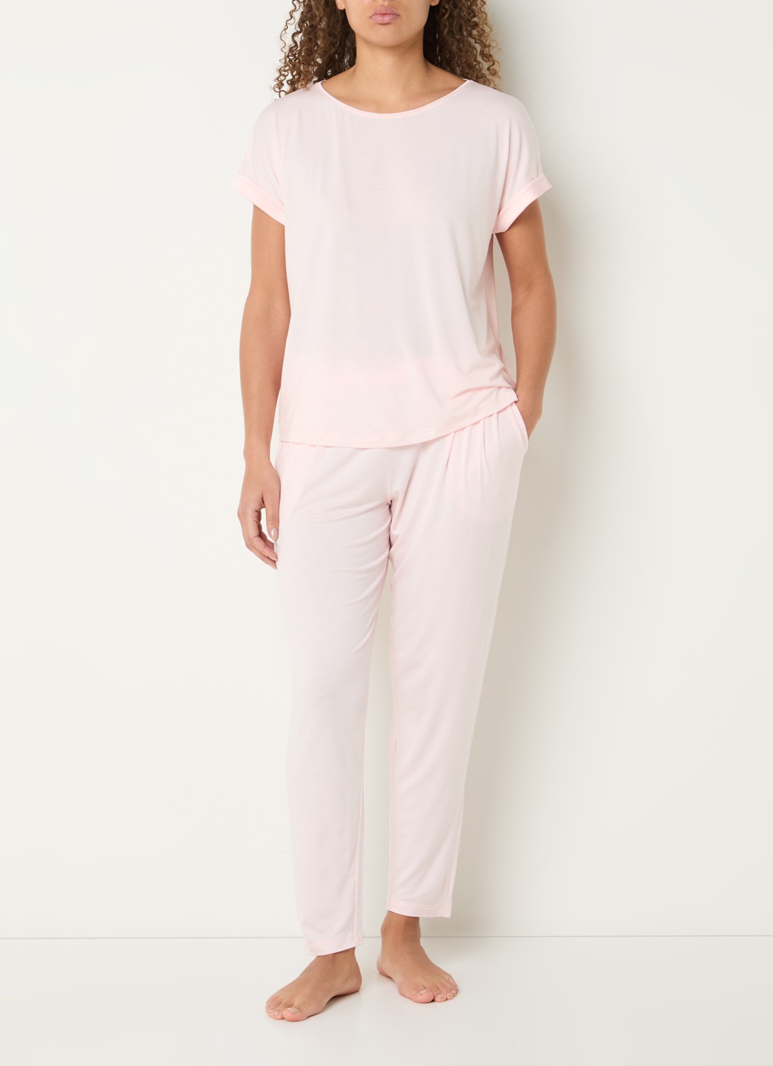 Mey Pyjamatop met ronde hals - voorkant 4 roze
