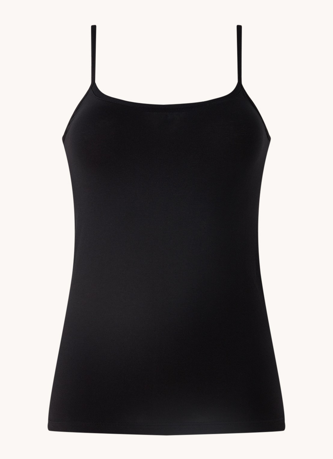 Mey Singlet van  katoen - voorkant zwart