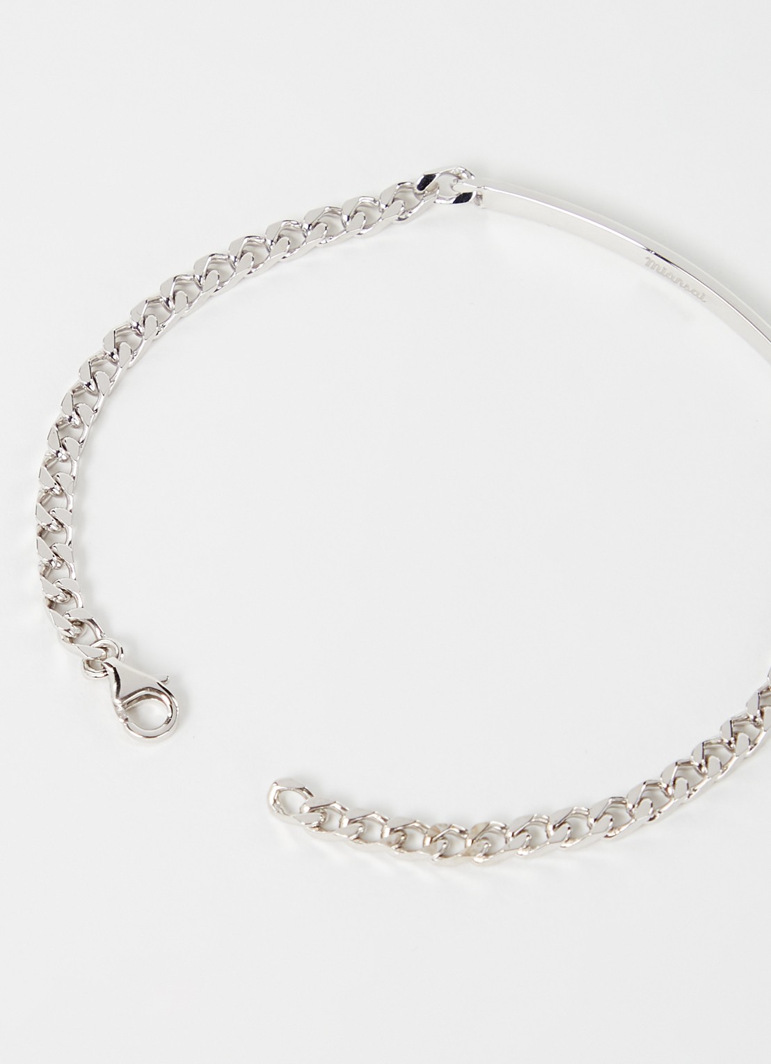 Miansai ID Chain schakelarmband van zilver - voorkant 3 zilver