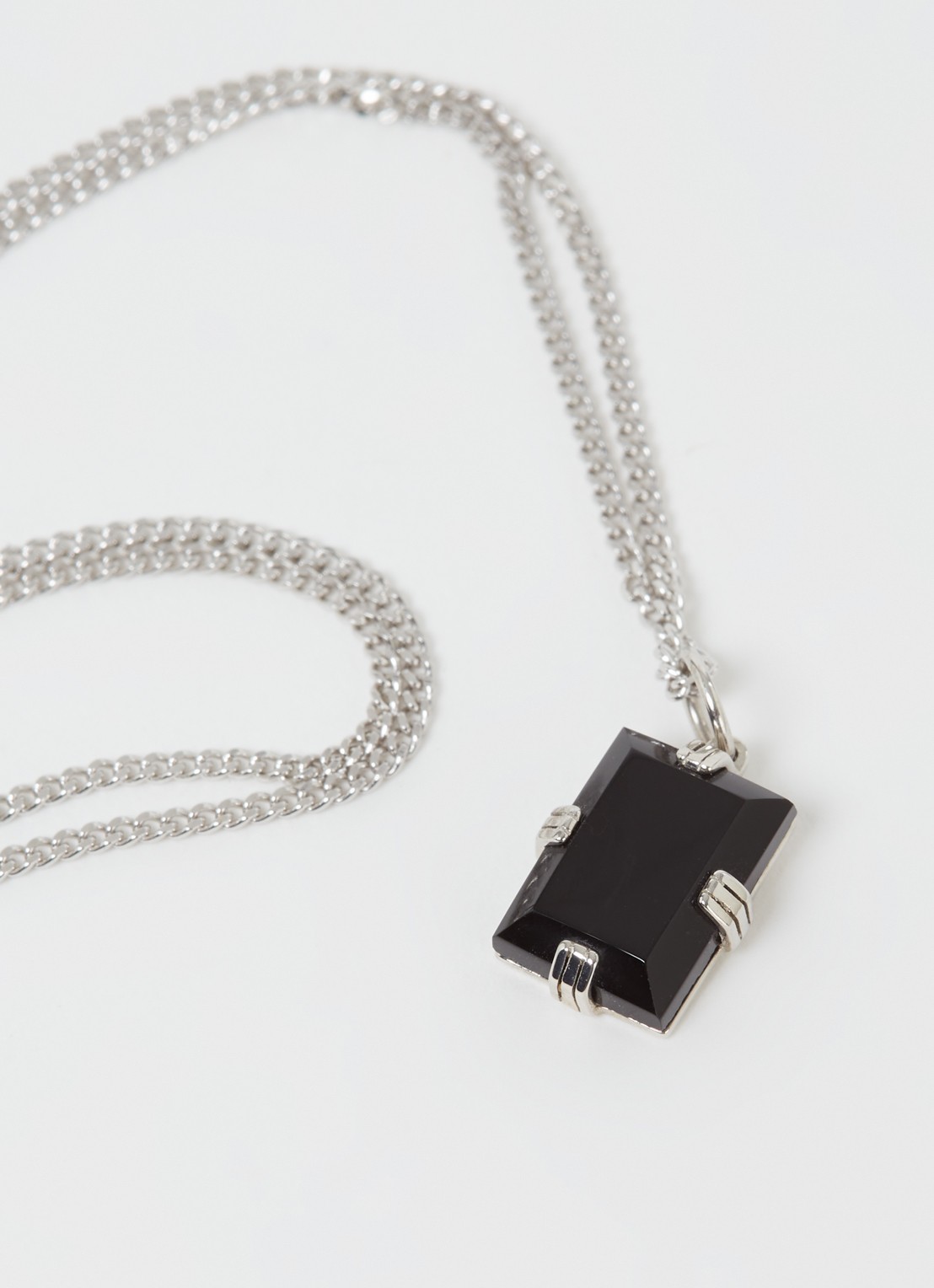 Miansai Lennox ketting van zilver met steen - detail 3 zilver
